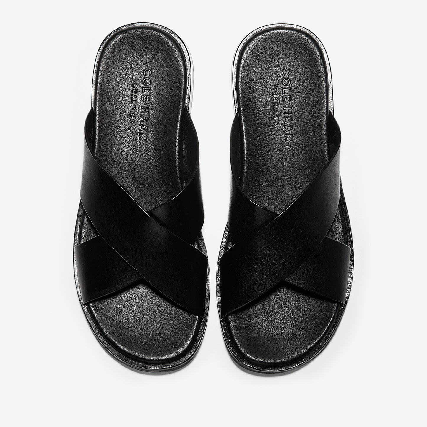 ColeHaan-Goldwyn 2.0 Crisscross Sandal-c30535-Black Smooth