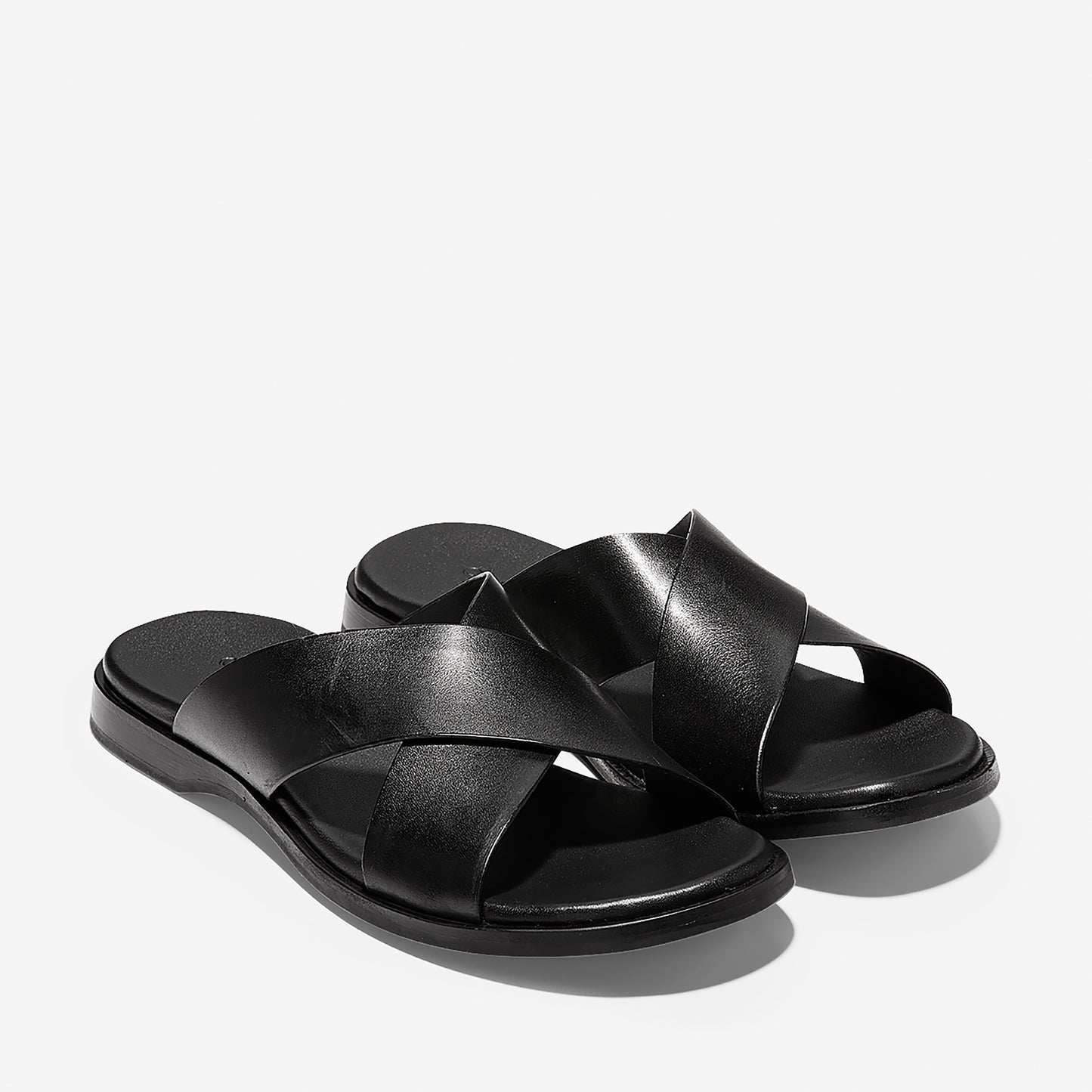ColeHaan-Goldwyn 2.0 Crisscross Sandal-c30535-Black Smooth