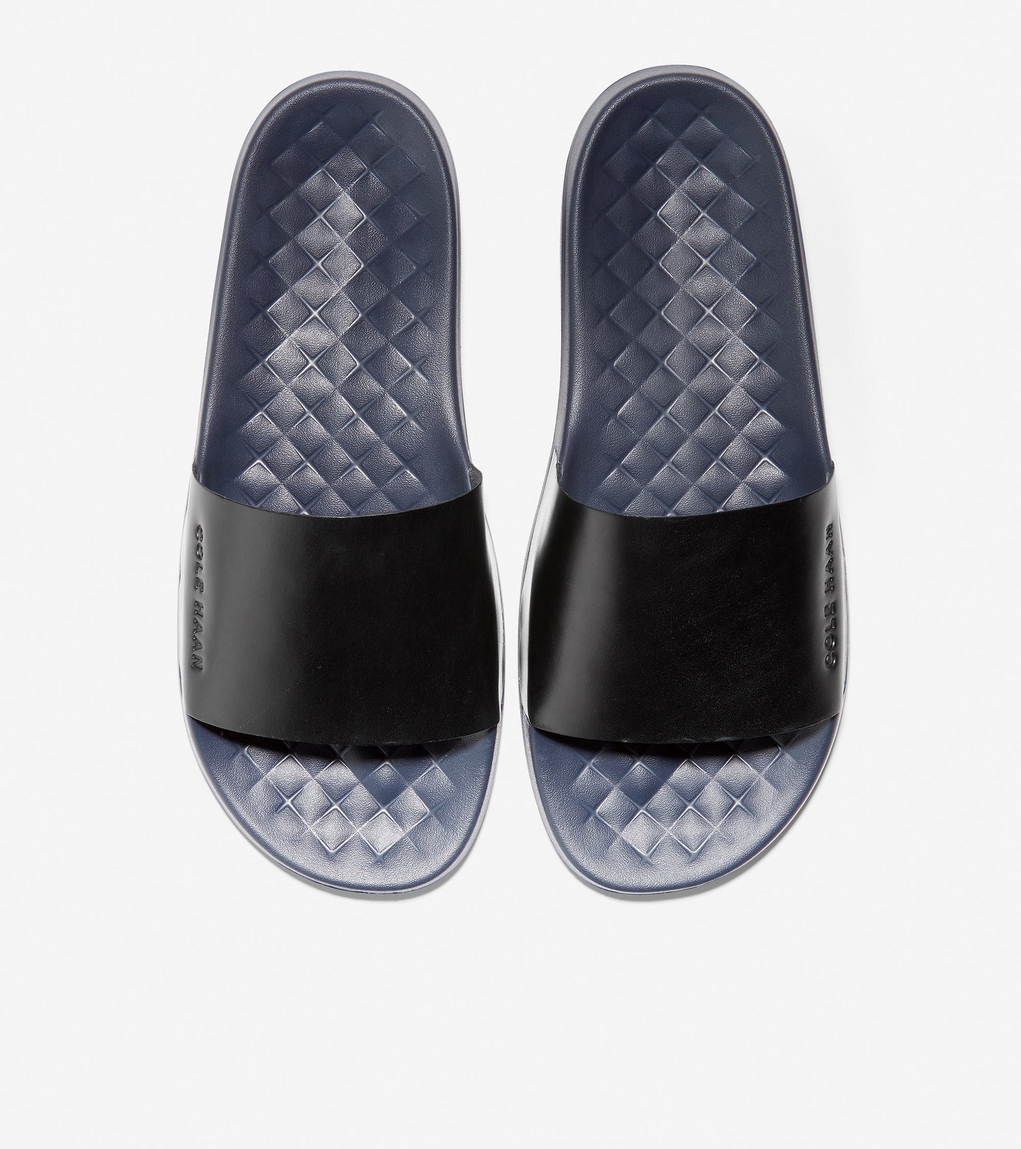 ColeHaan-GrandPrø Slide Sandal-c30548-Black-Marine Blue