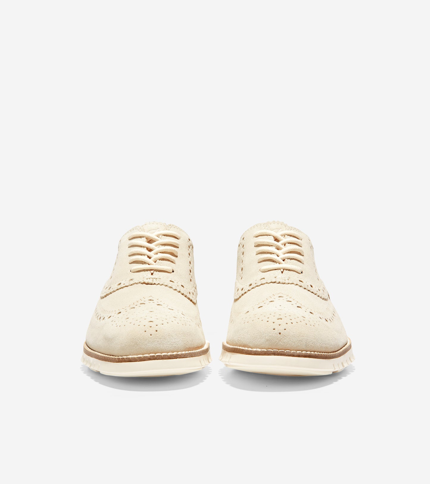 ColeHaan-ZERØGRAND Wingtip Oxford-c31160-Ivory Suede