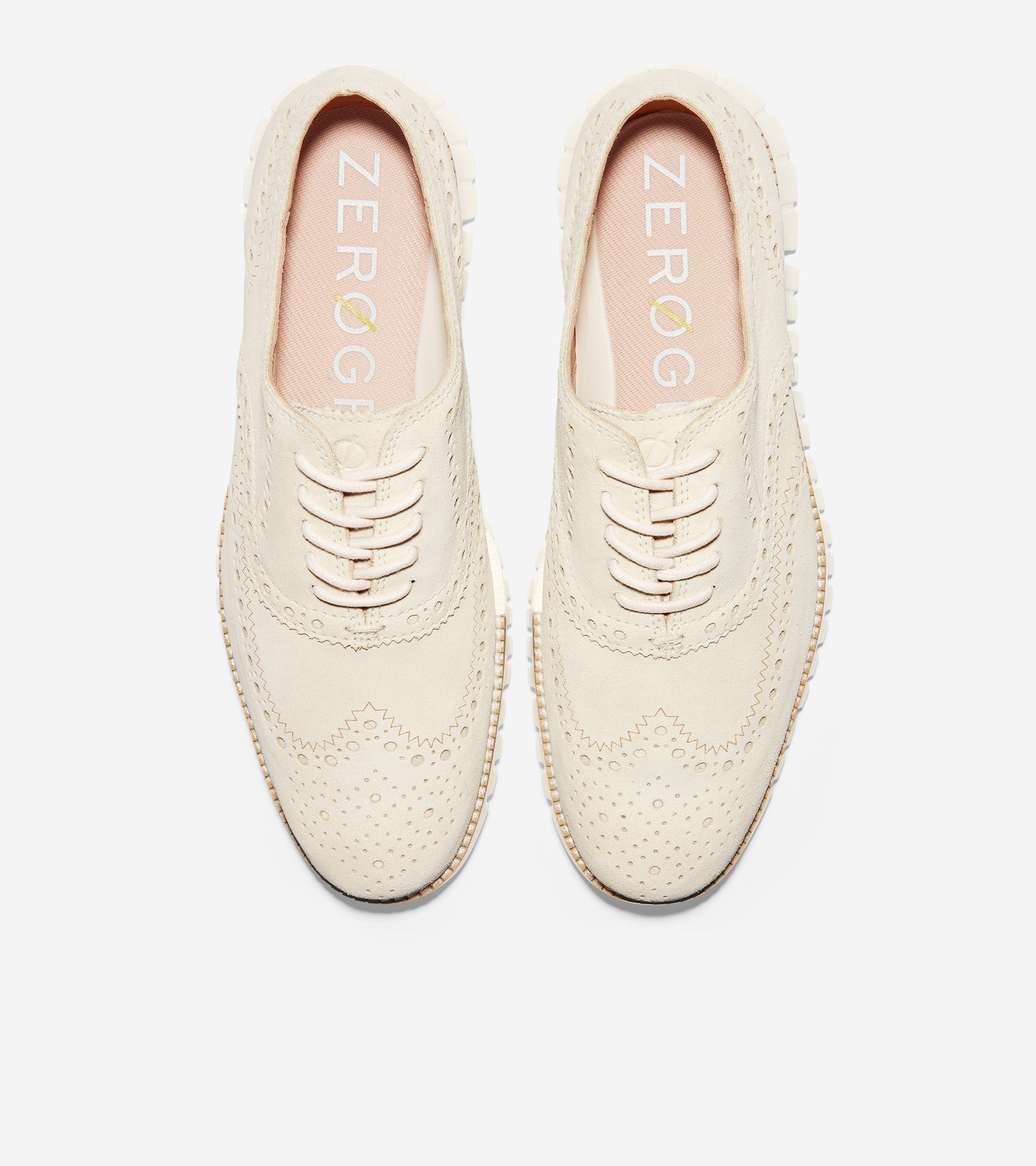 ColeHaan-ZERØGRAND Wingtip Oxford-c31160-Ivory Suede