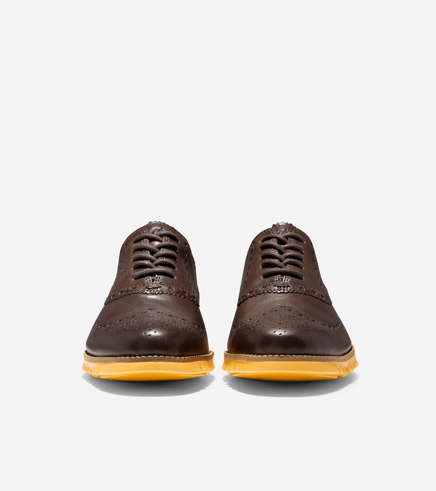 ColeHaan-ZERØGRAND Wingtip Oxford-c31168-Bracken Leather-Golden Rod