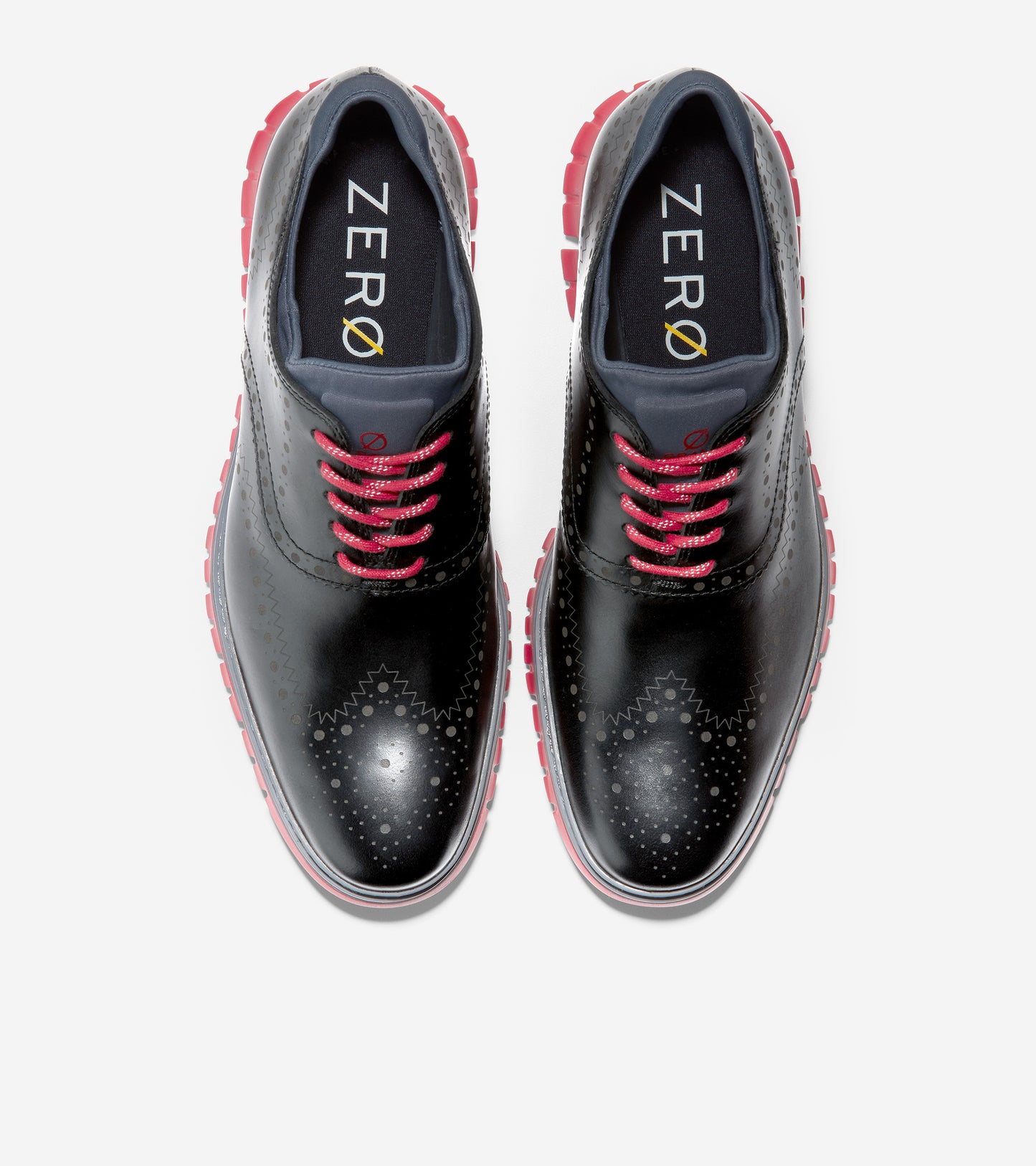 ColeHaan-ZERØGRAND Wingtip Oxford-c31677-Black-Tango Red