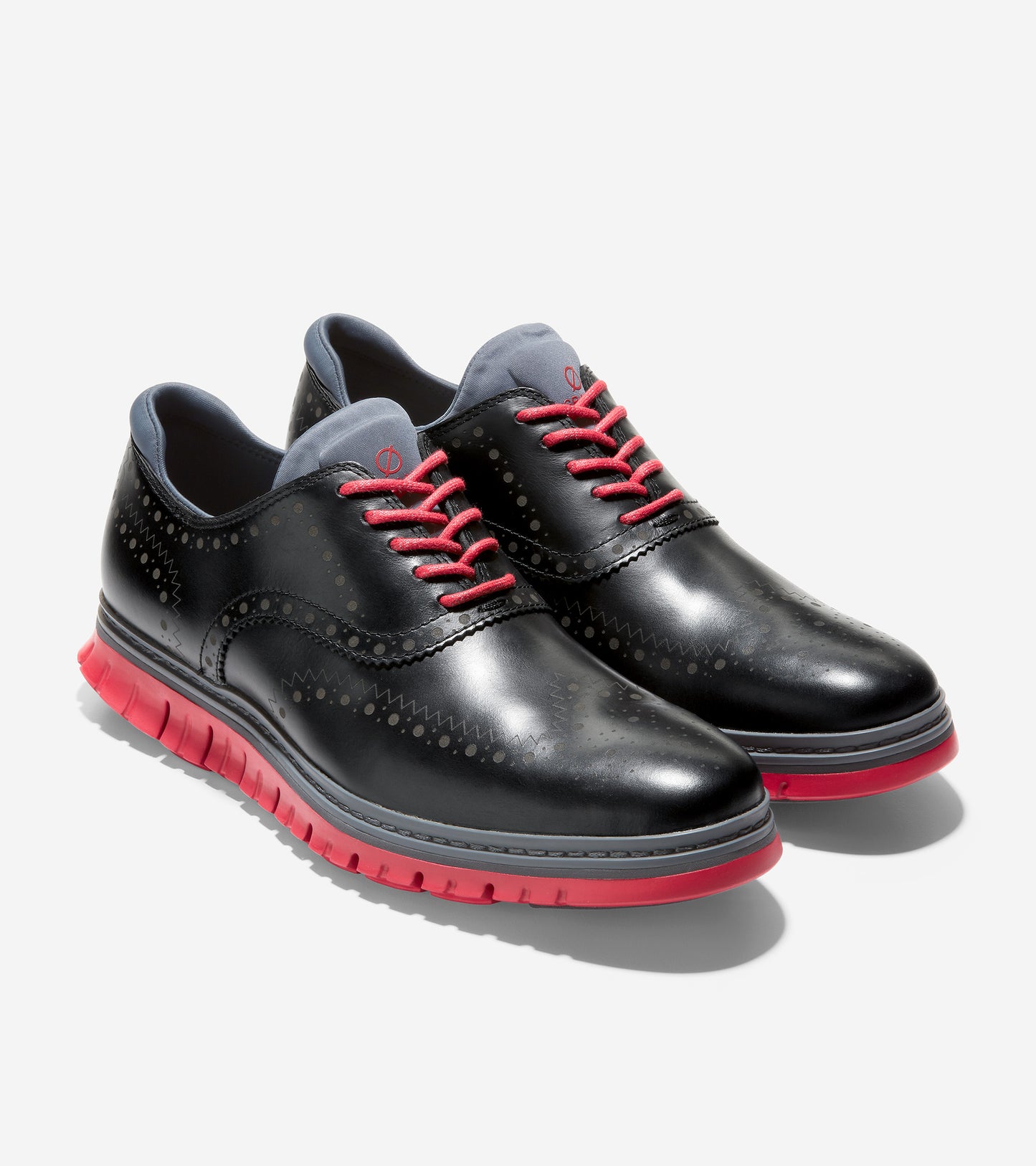 ColeHaan-ZERØGRAND Wingtip Oxford-c31677-Black-Tango Red