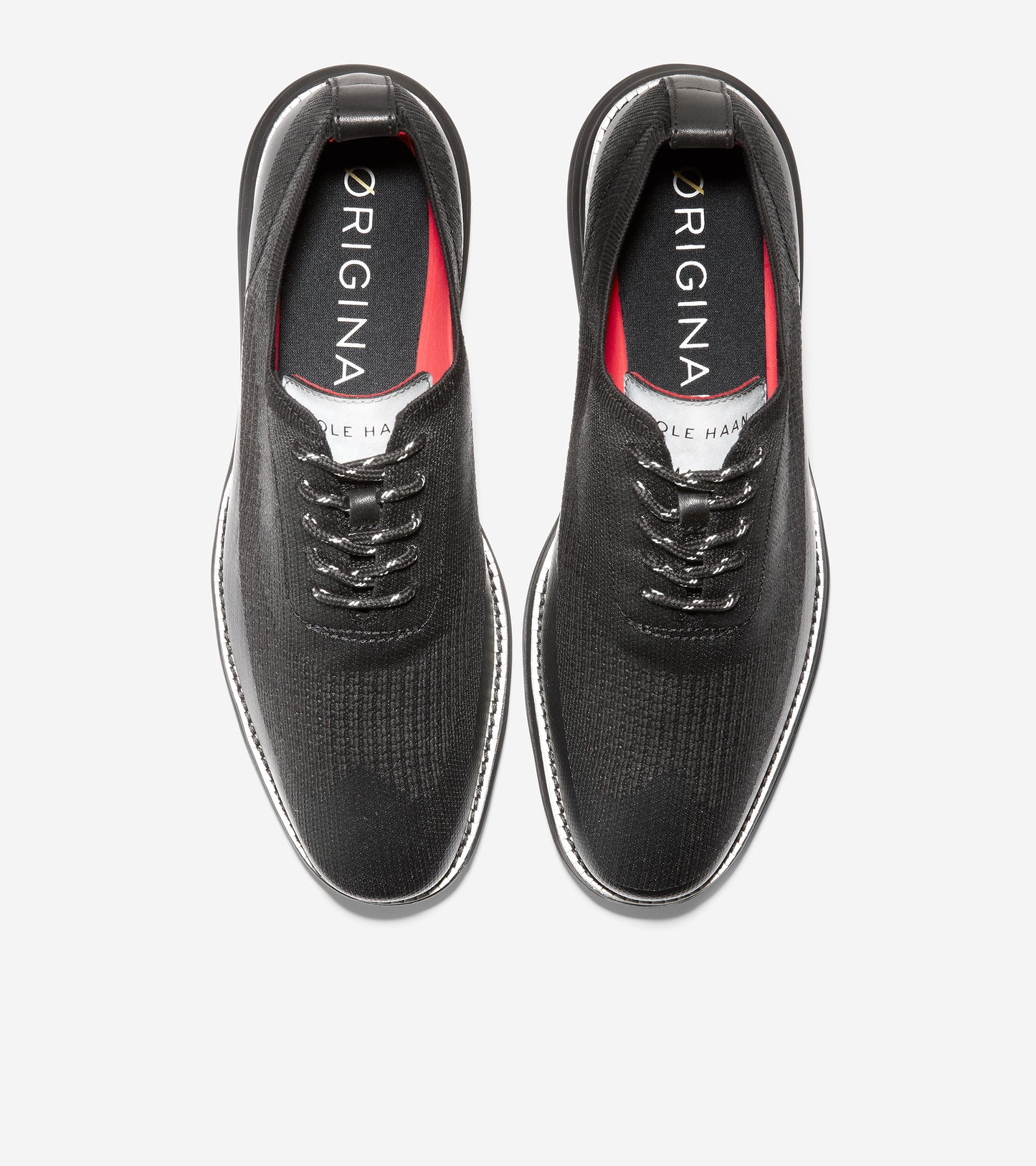 ColeHaan-ØriginalGrand Wingtip Oxford-c32434-Black Knit Stitchlite™