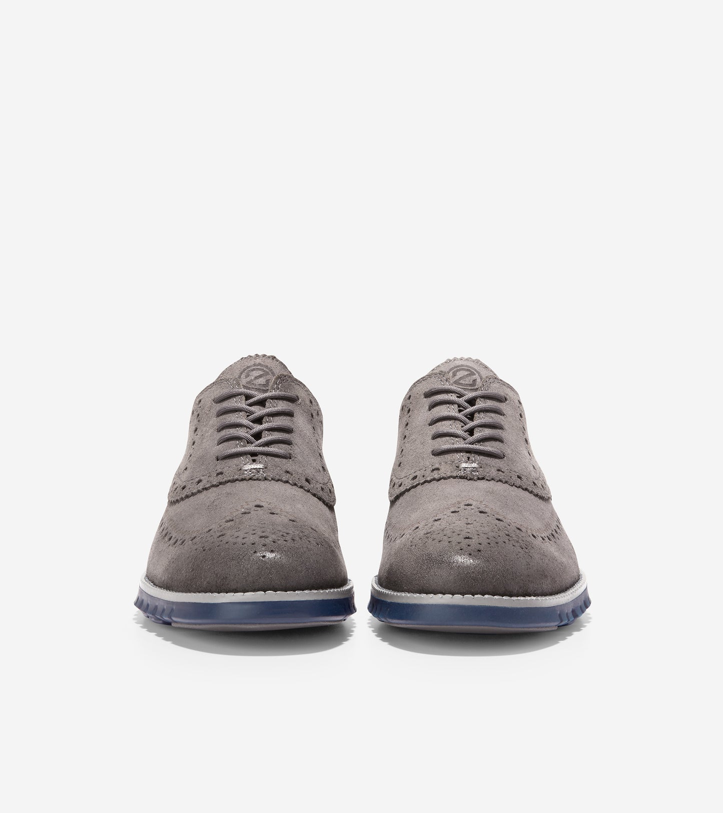 C36195-Men's ZERØGRAND Wingtip Oxford-Eiffel Tower-Navy Blazer