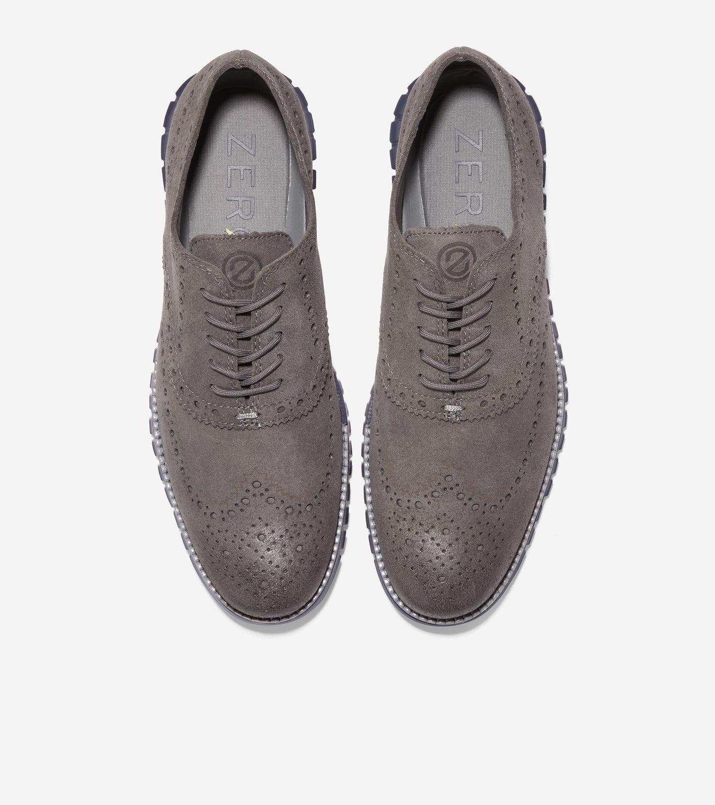 C36195-Men's ZERØGRAND Wingtip Oxford-Eiffel Tower-Navy Blazer