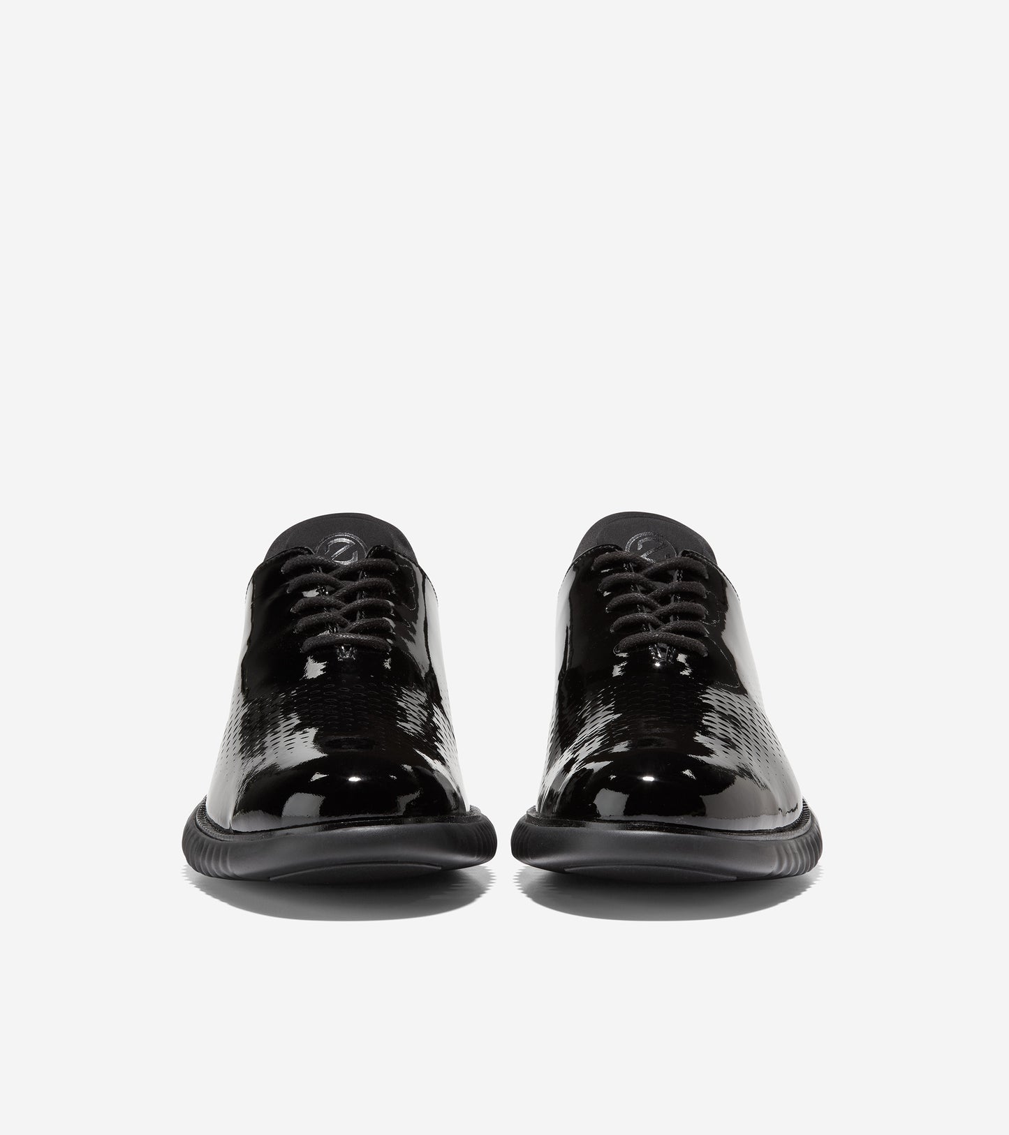C37085-Men's 2.ZERØGRAND Lined Laser Wingtip Oxford-Black Patent