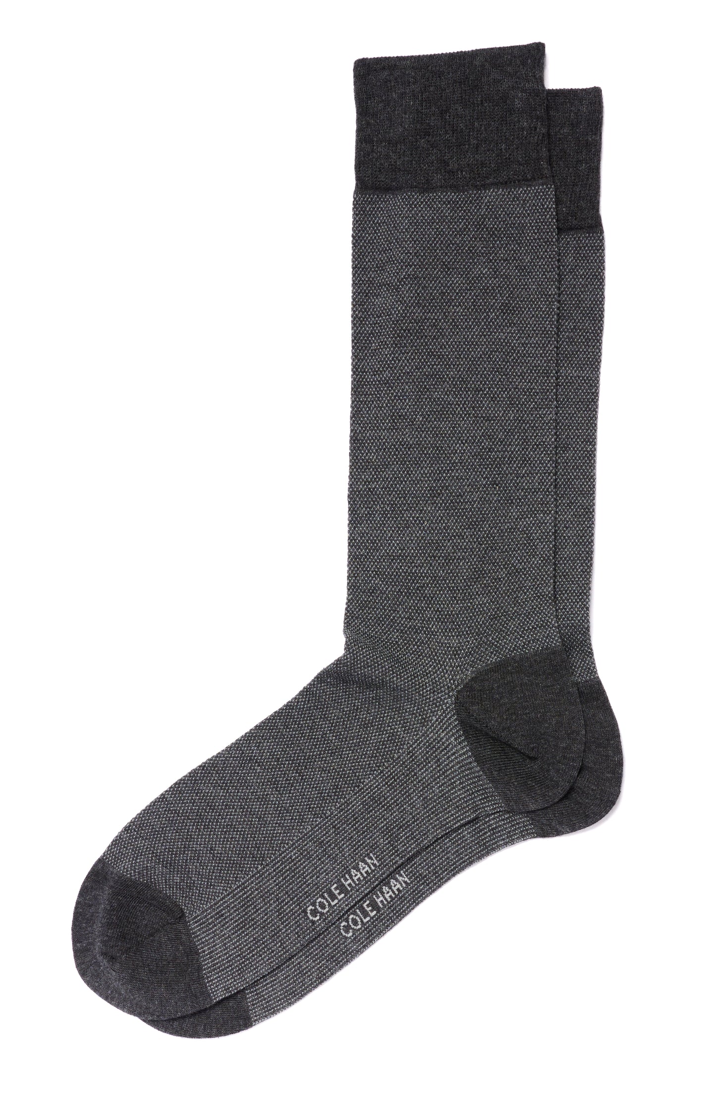CHM201DR40004-1Pk Pique Dress Crew-Graphite Heather