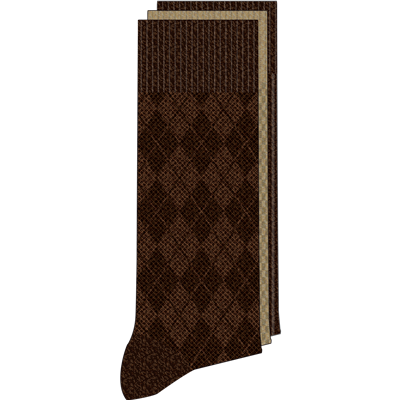 3PK DRESS COMBED COTTON-CHM201DR55001-CHESTNUT HEATHER