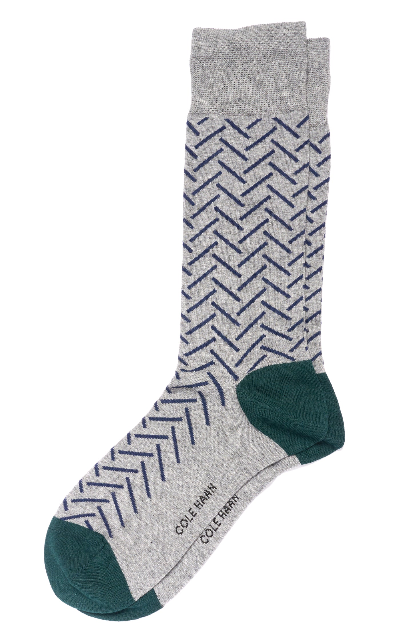CHM223DR01003-1Pk Exploded Herringbone Dress Crew-Medium Grey Heather