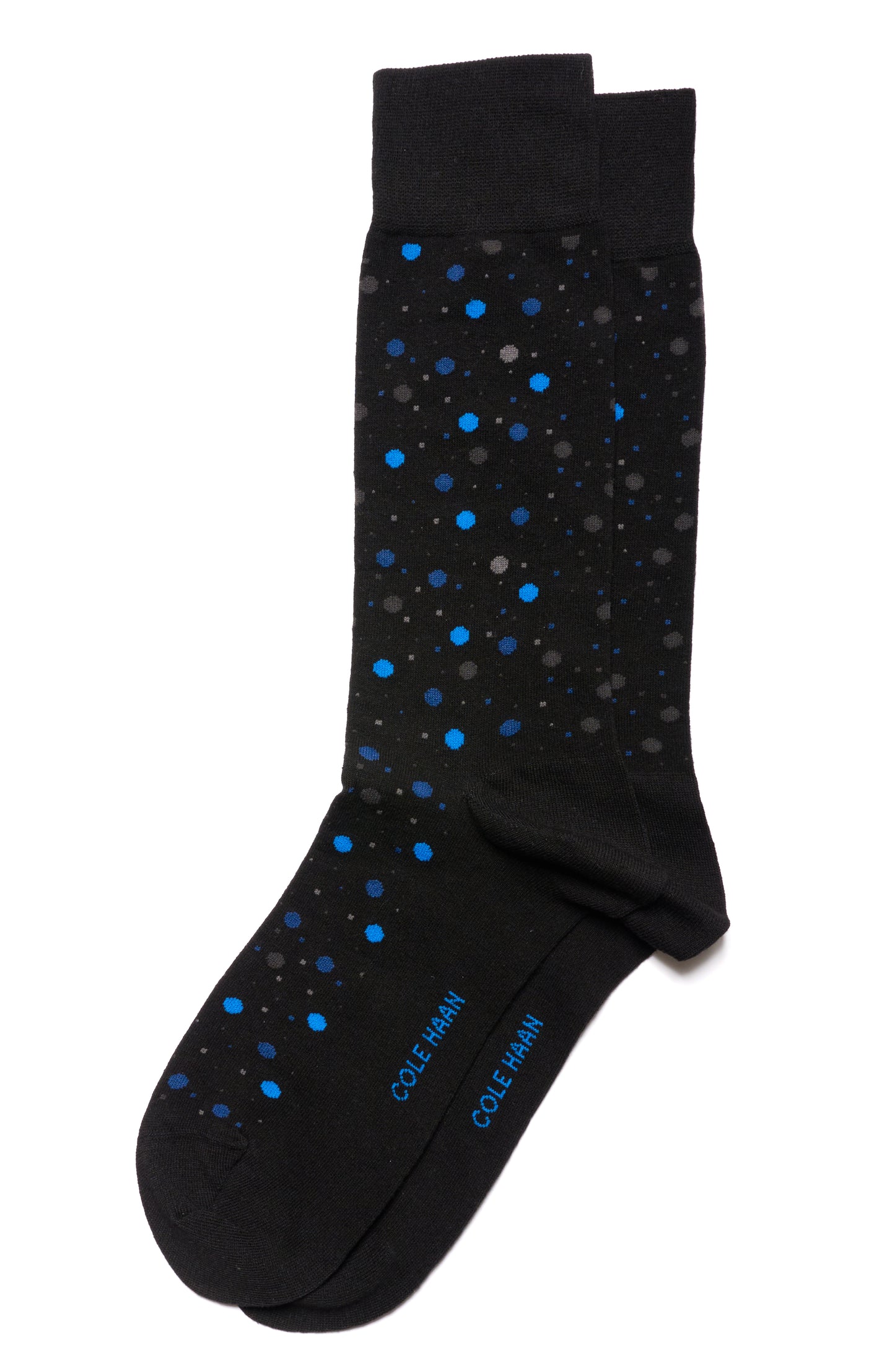 CHM223DR02001-1Pk Dot Dress Crew-Black