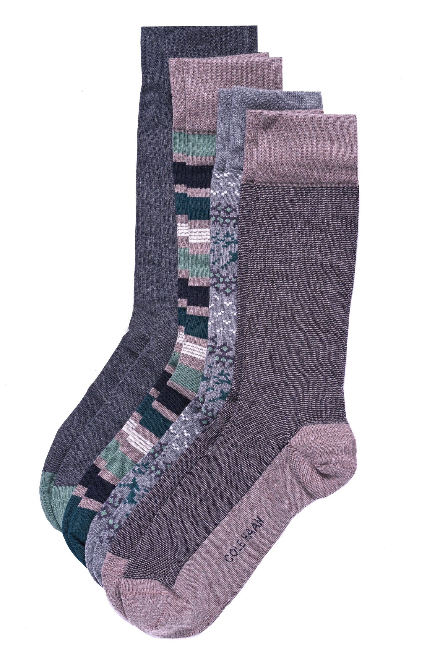 CHM223GB02002-4Pk Dress Gift Box-Dark Grey Heather Assorted