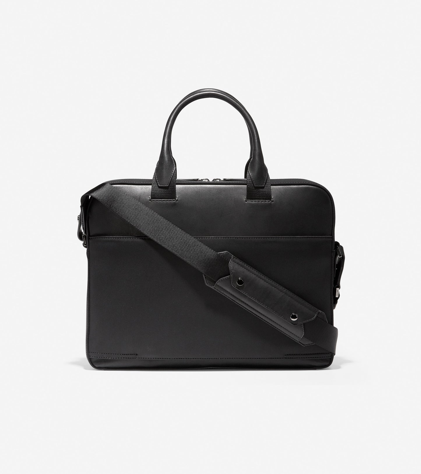 ColeHaan-GRANDSERIES Nylon and Leather Attache-f11336-Black