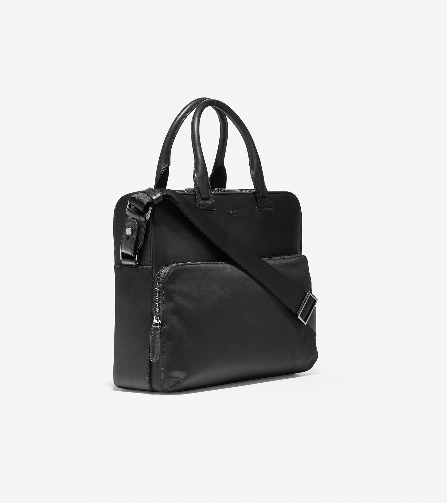 ColeHaan-GRANDSERIES Nylon and Leather Attache-f11336-Black