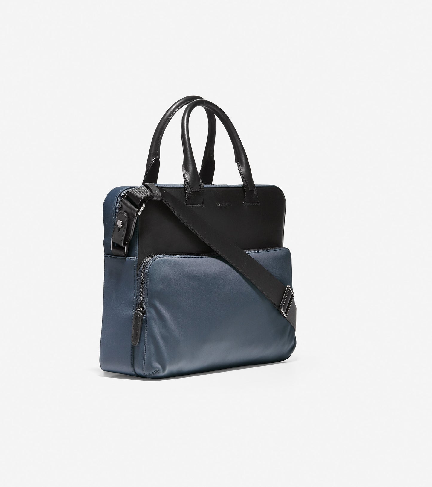 ColeHaan-GRANDSERIES Nylon and Leather Attache-f11338-Ombre Blue
