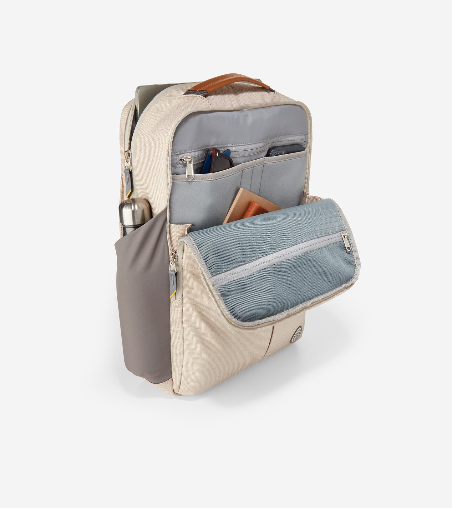 ColeHaan-ZERØGRAND Slim Convertible Backpack-f11856-Cement