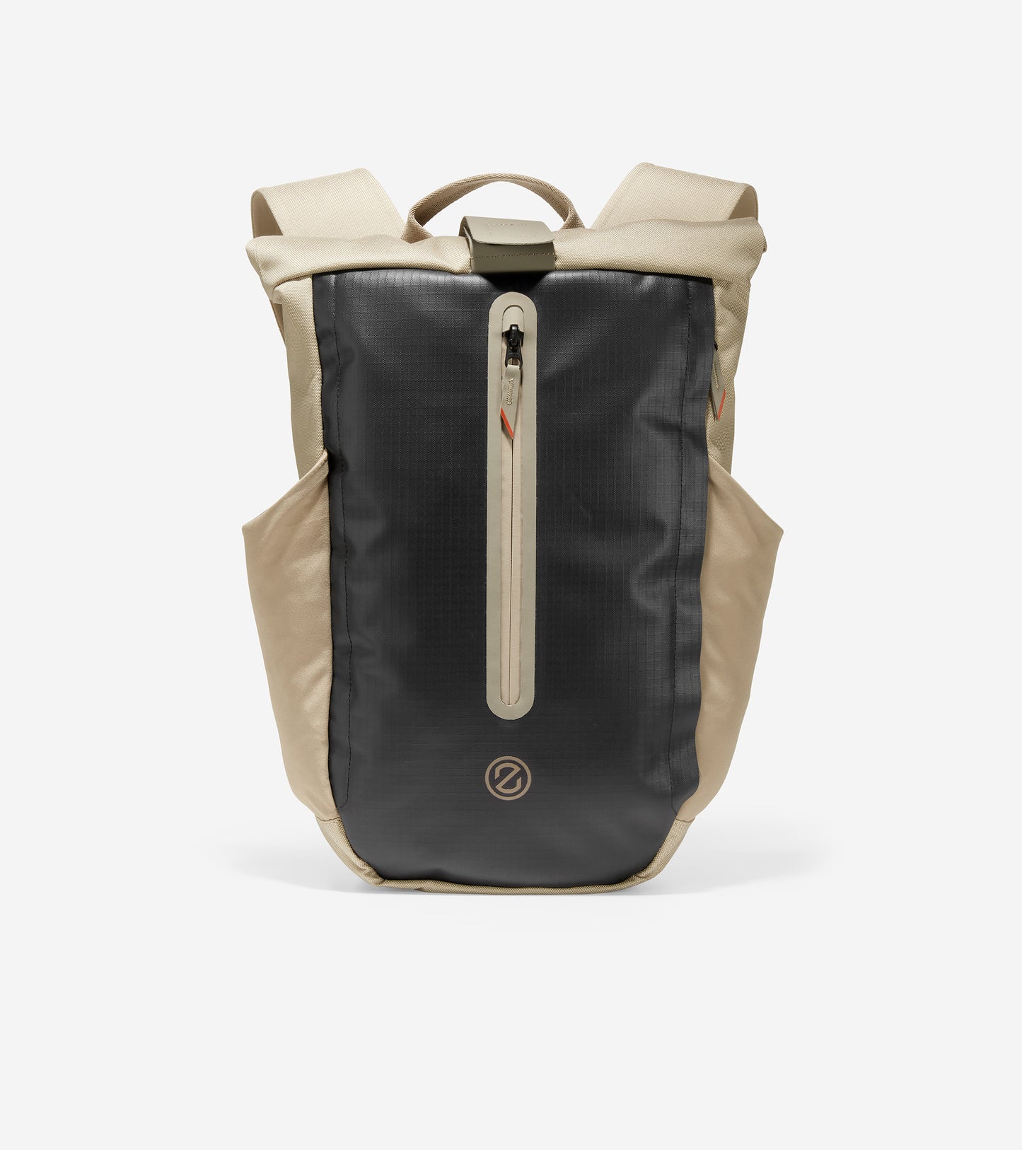 f12114-ZERØGRAND Roll Top Backpack-Safari