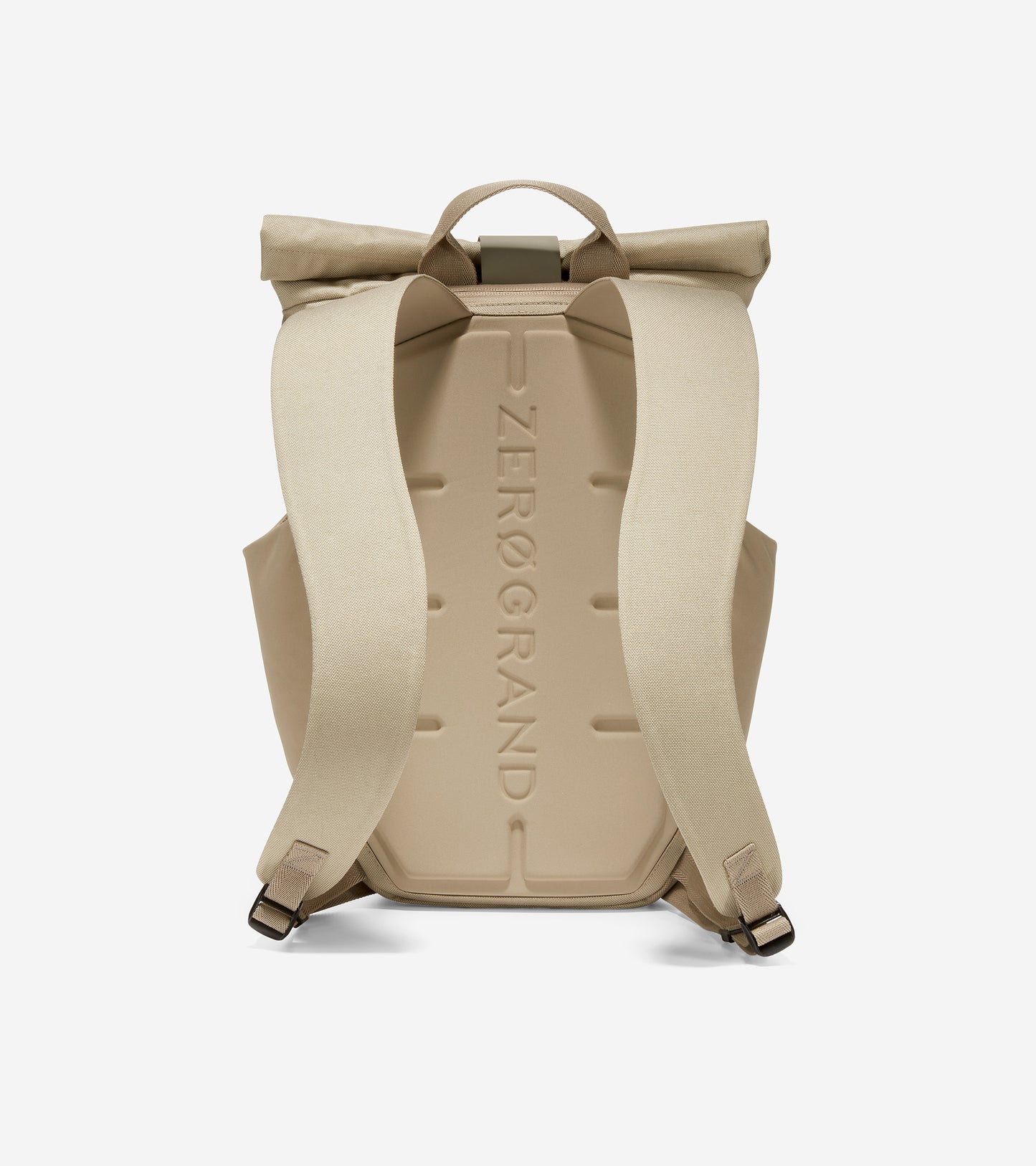 f12114-ZERØGRAND Roll Top Backpack-Safari