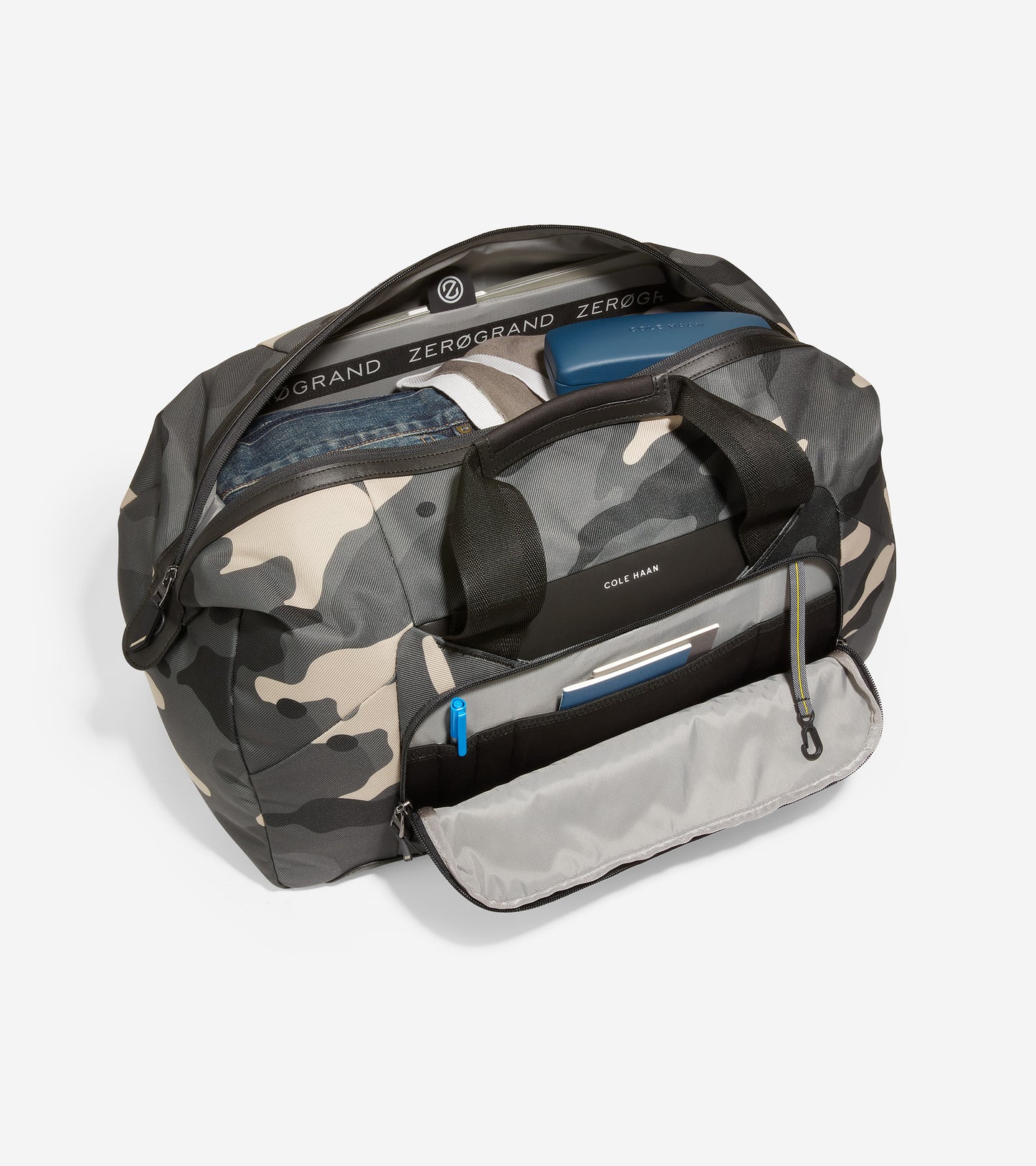 F12159-ZERØGRAND Duffle Bag-Woodland Camo