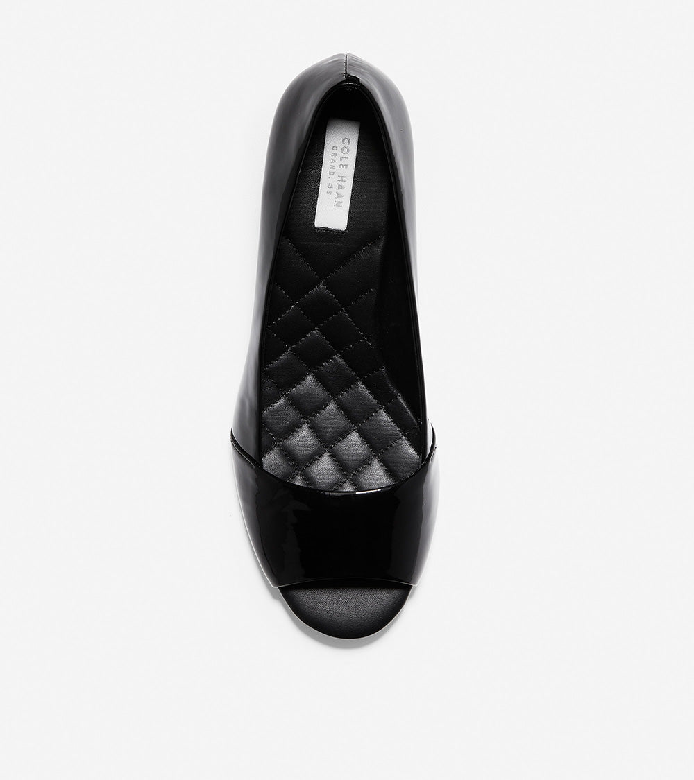kinslee open toe wedge