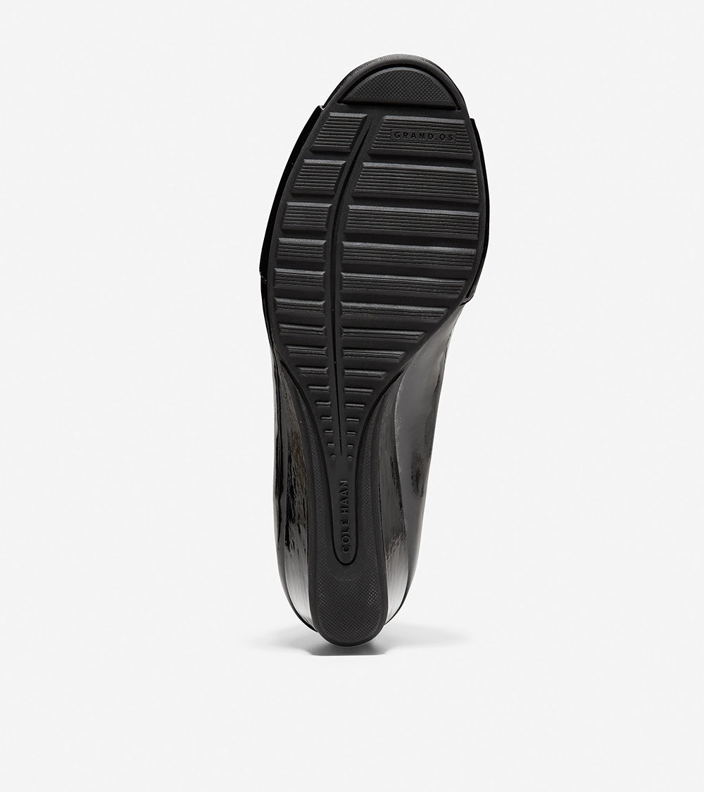 kinslee open toe wedge