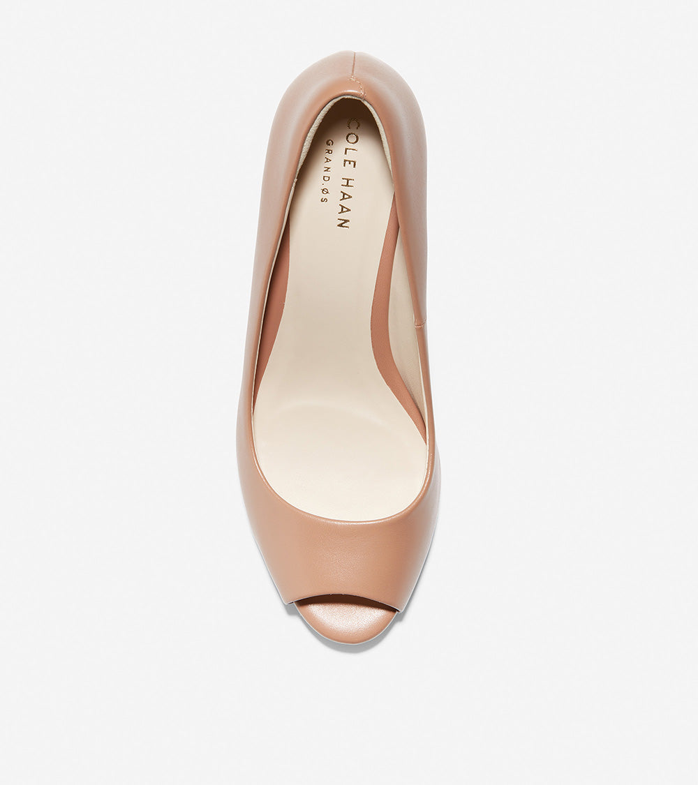 ColeHaan-Sadie Open Toe Wedge -w12739-Brown