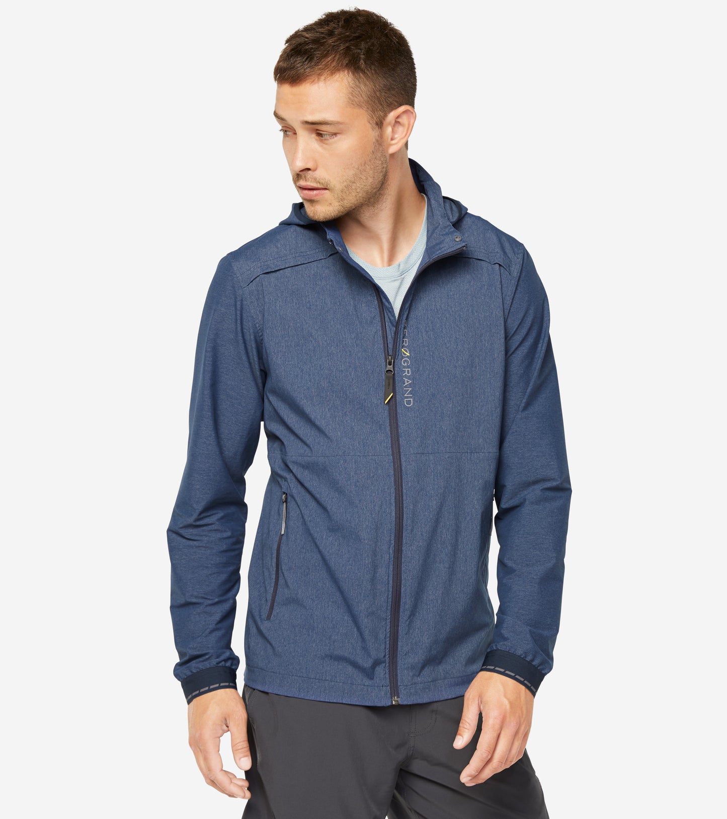 ColeHaan-ZERØGRAND Packable Running Jacket-t40193-Dress Blue