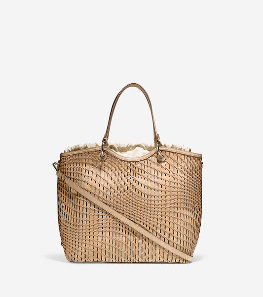 ColeHaan-Genevieve Open Weave Tote-u01998-Nude