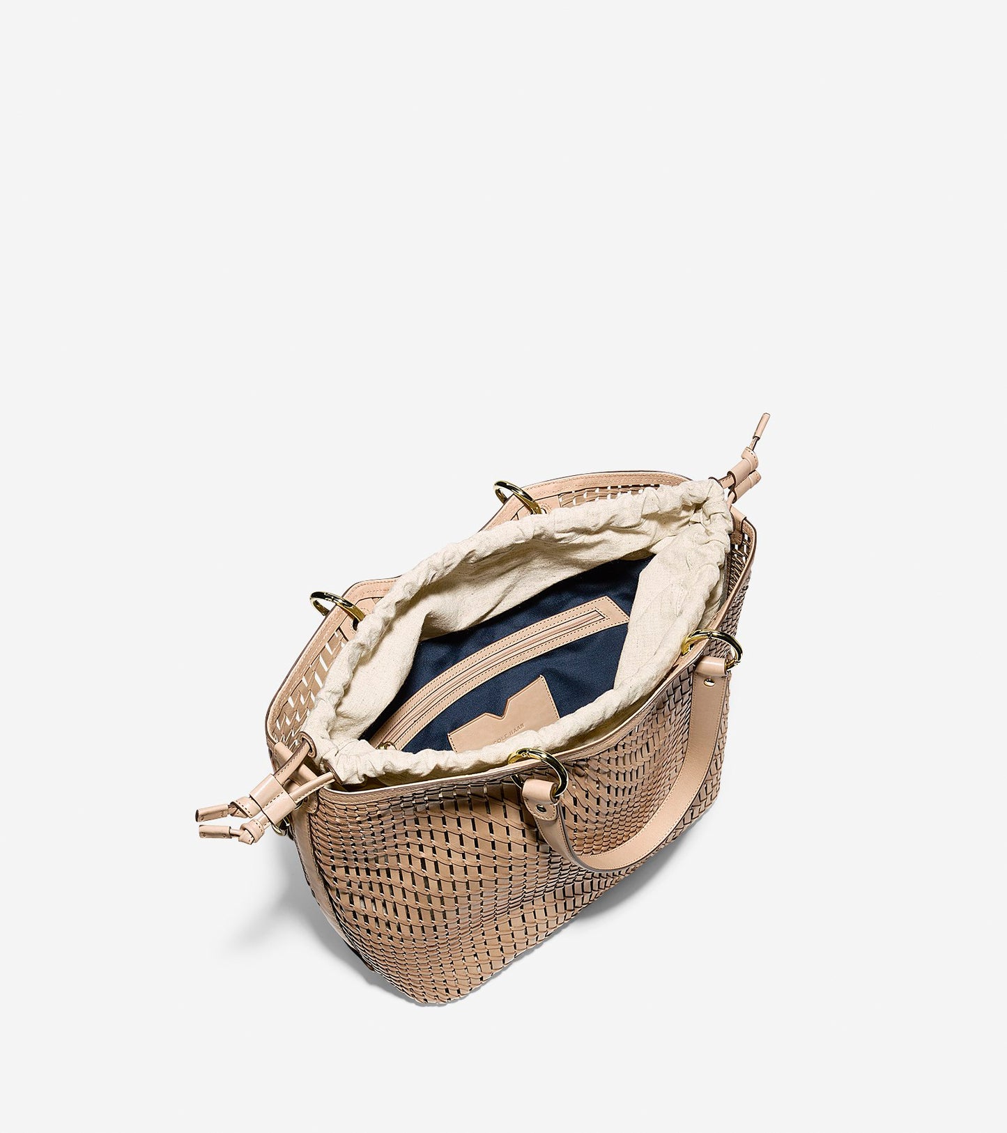 ColeHaan-Genevieve Open Weave Tote-u01998-Nude