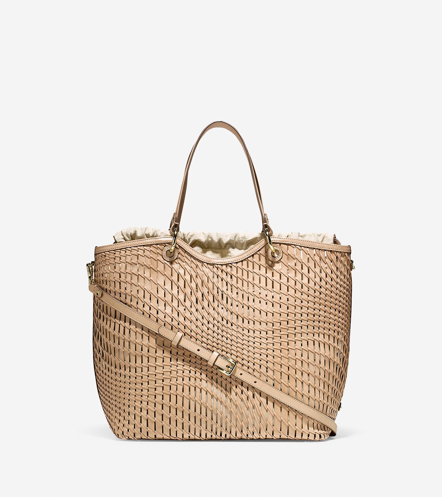 ColeHaan-Genevieve Open Weave Tote-u01998-Nude