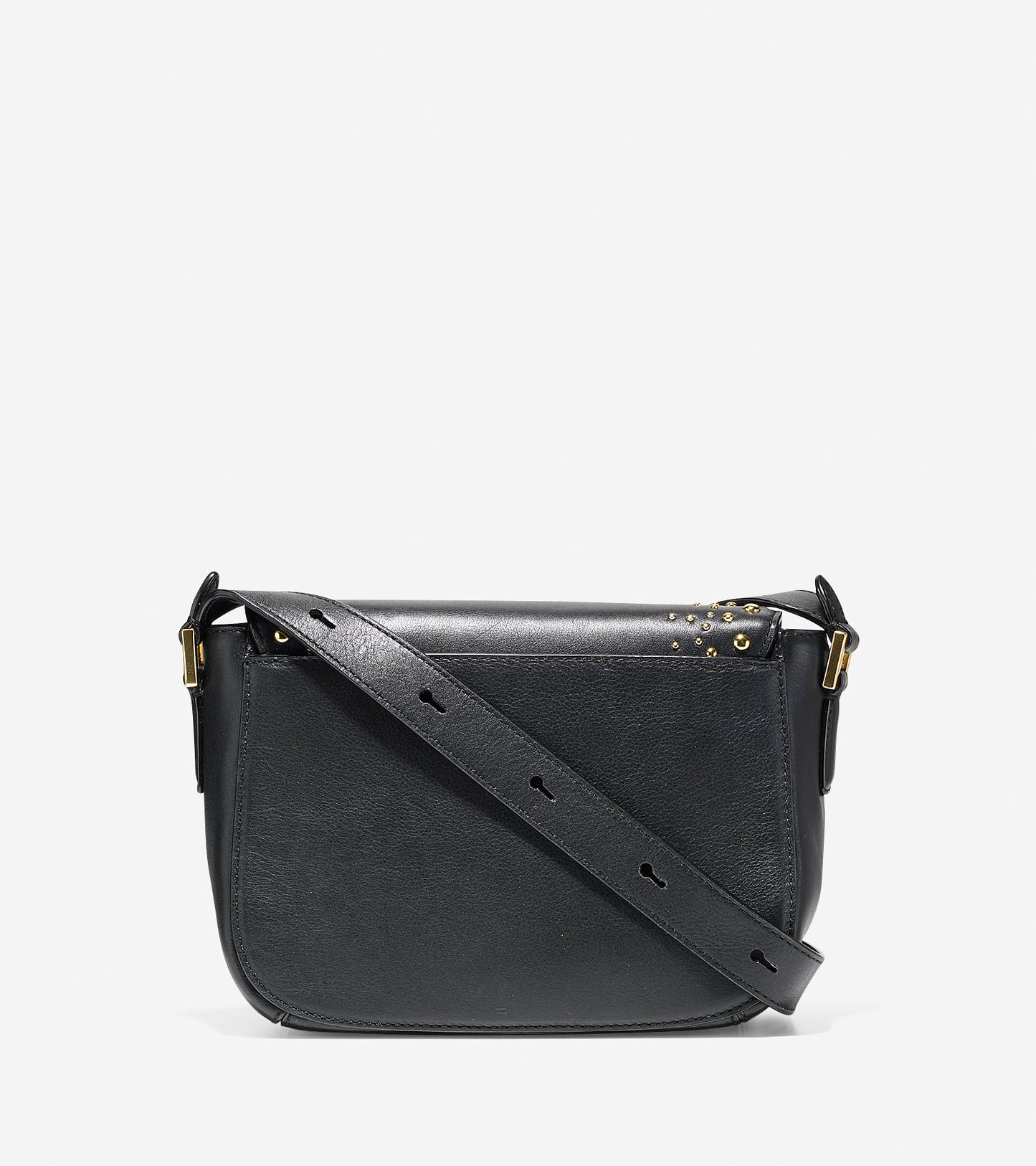 ColeHaan-Marli Studded Mini Saddle Bag-u02938-Black