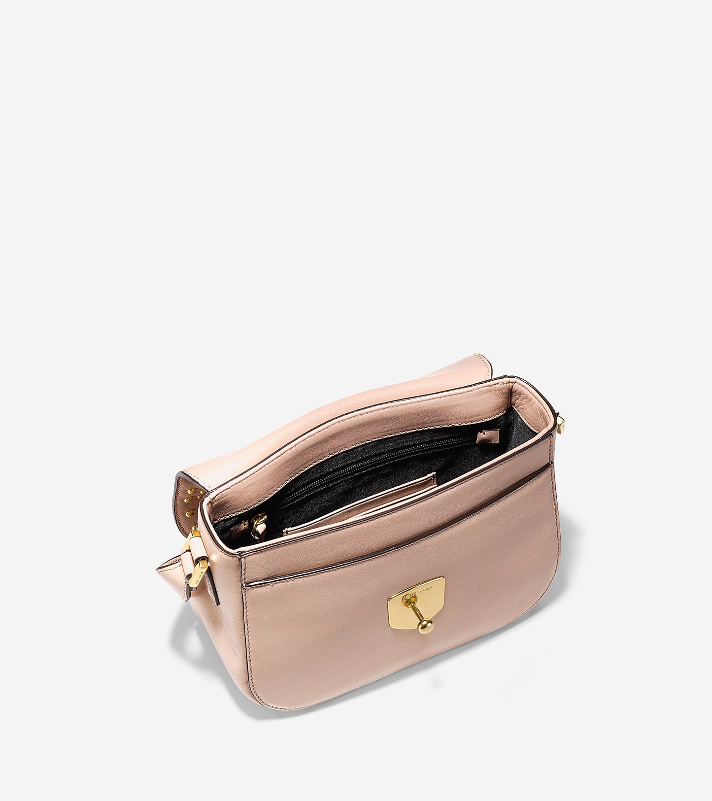ColeHaan-Marli Studded Mini Saddle Bag-u02941-Pink Nude