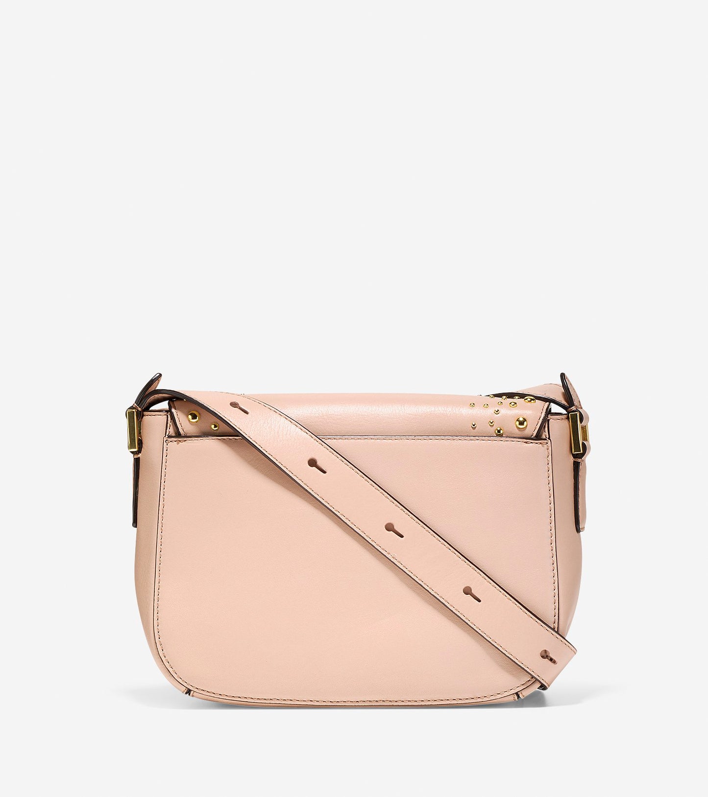 ColeHaan-Marli Studded Mini Saddle Bag-u02941-Pink Nude