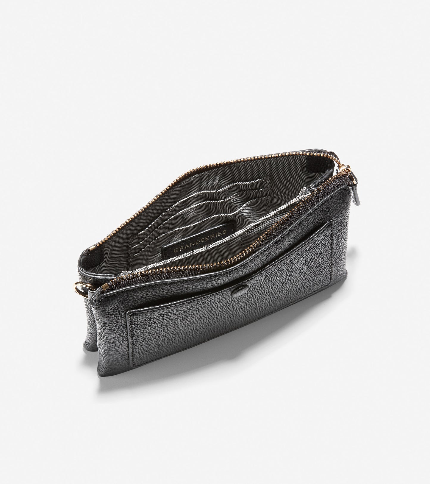 ColeHaan-GRANDSERIES Double Gusset Pouch-u04227-Black