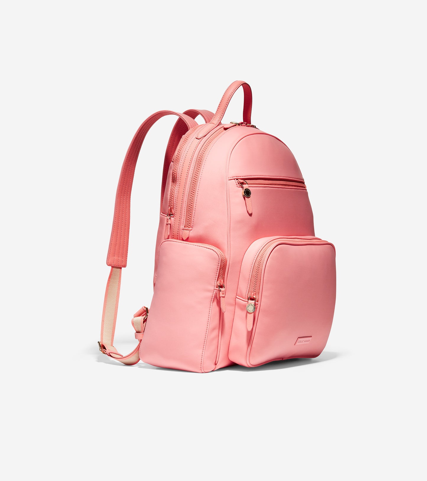 ColeHaan-Grand Ambition Travel Backpack-u04331-Burnt Coral Neoprene
