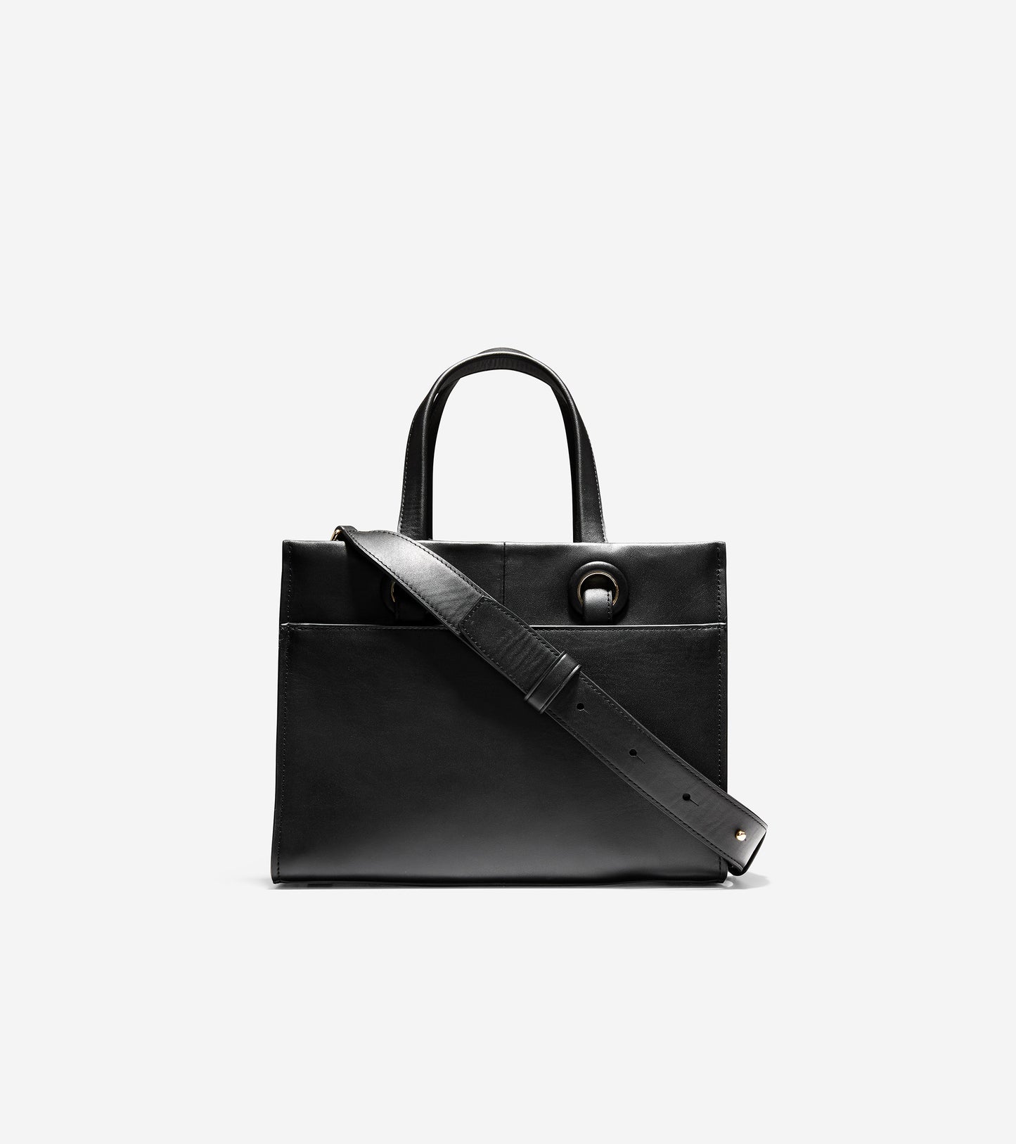 ColeHaan-Grand Ambition Small Satchel-u04352-Black Leather