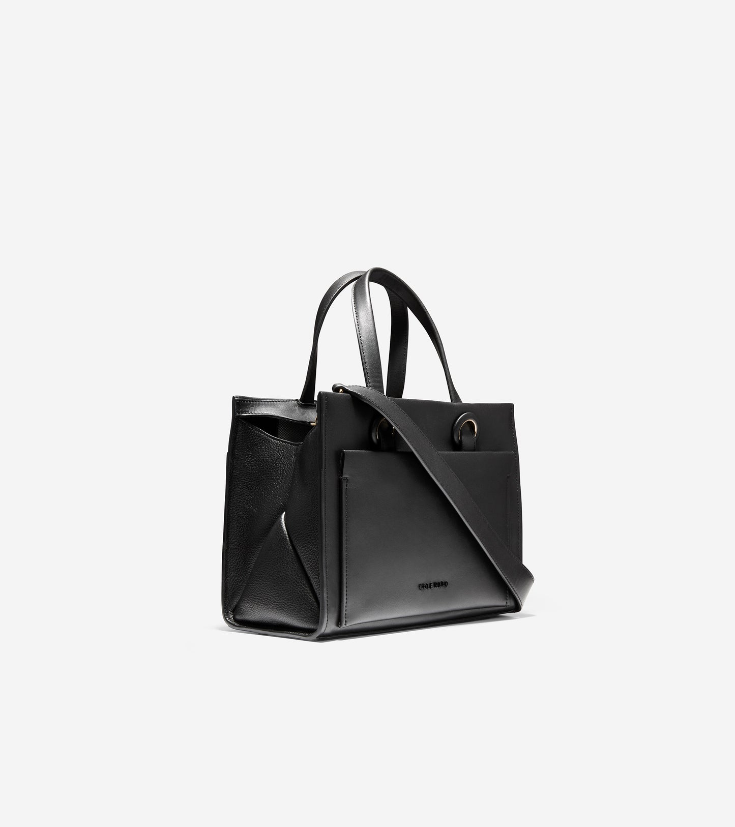 ColeHaan-Grand Ambition Small Satchel-u04352-Black Leather