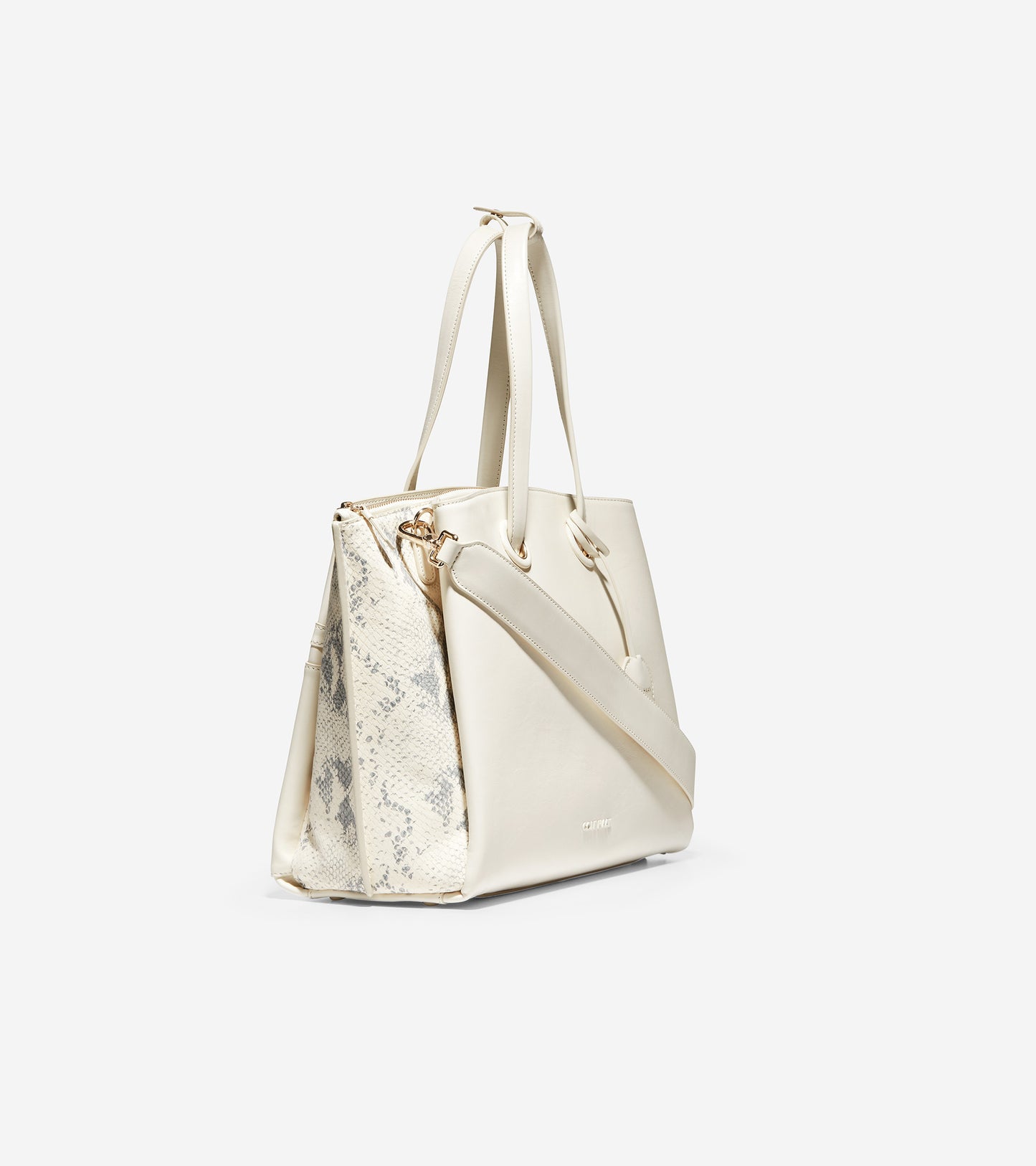 ColeHaan-Grand Ambition Satchel-u04408-Ivory Leather-Ivory Roccia