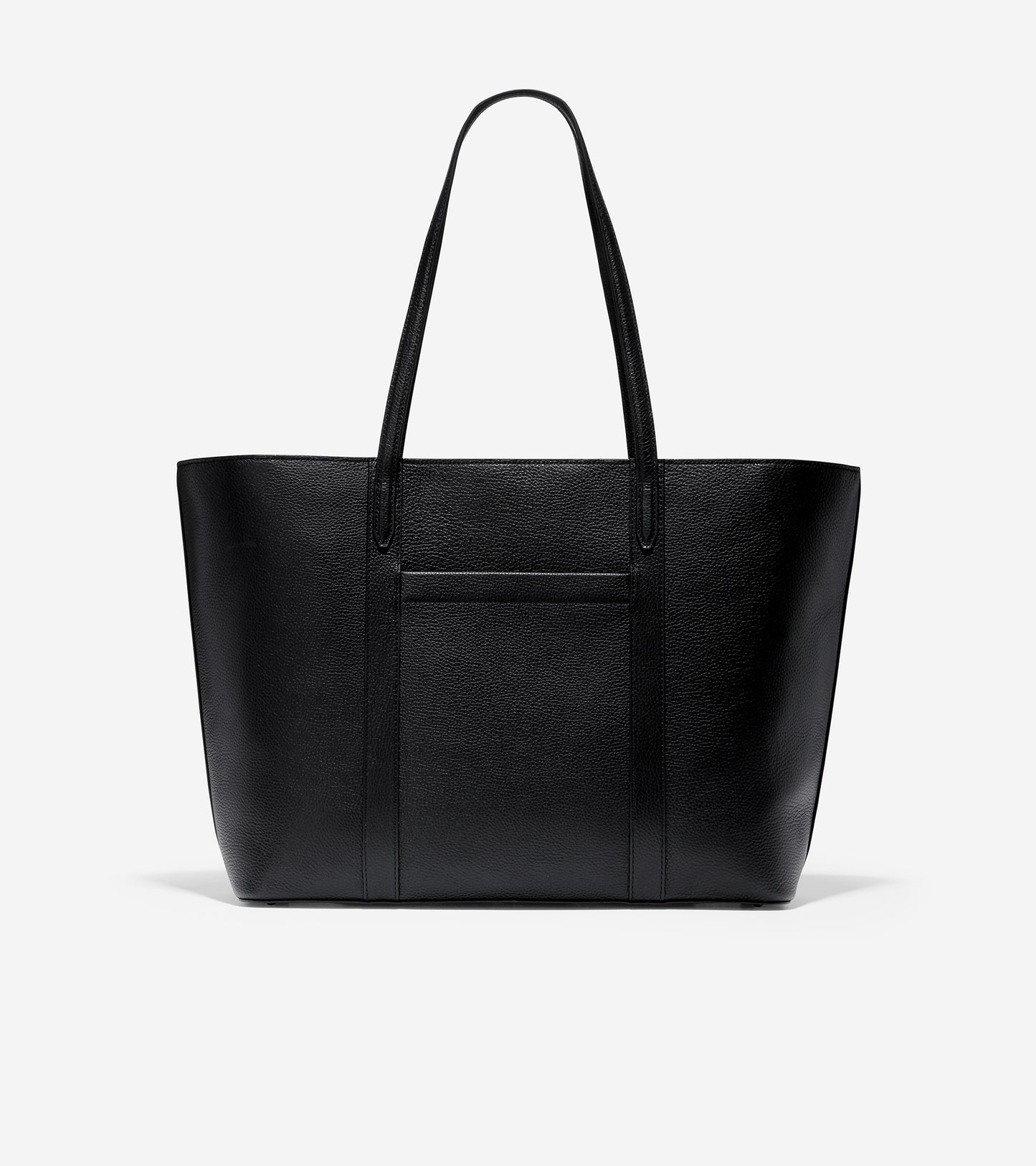 ColeHaan-Leather Zip Top Tote-u04432-Black