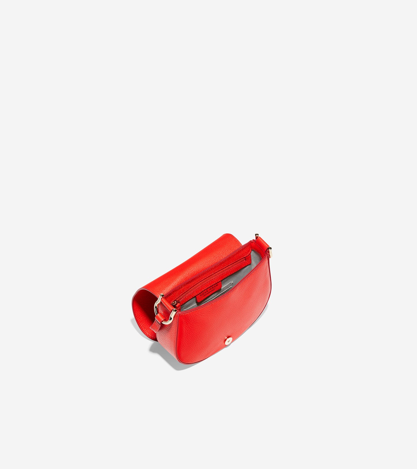 ColeHaan-Leather Crossbody-u04456-Flame Scarlet