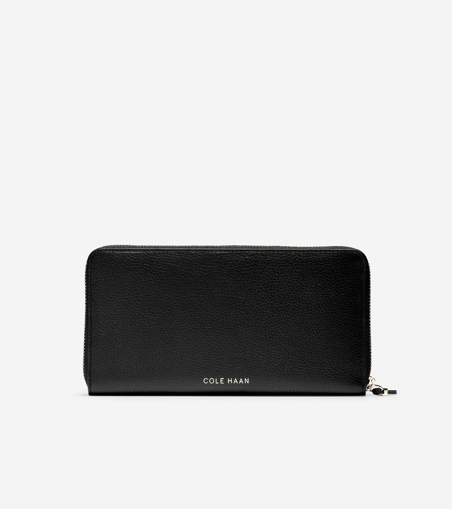 ColeHaan-GRANDSERIES Travel Wallet-u04472-Black Leather