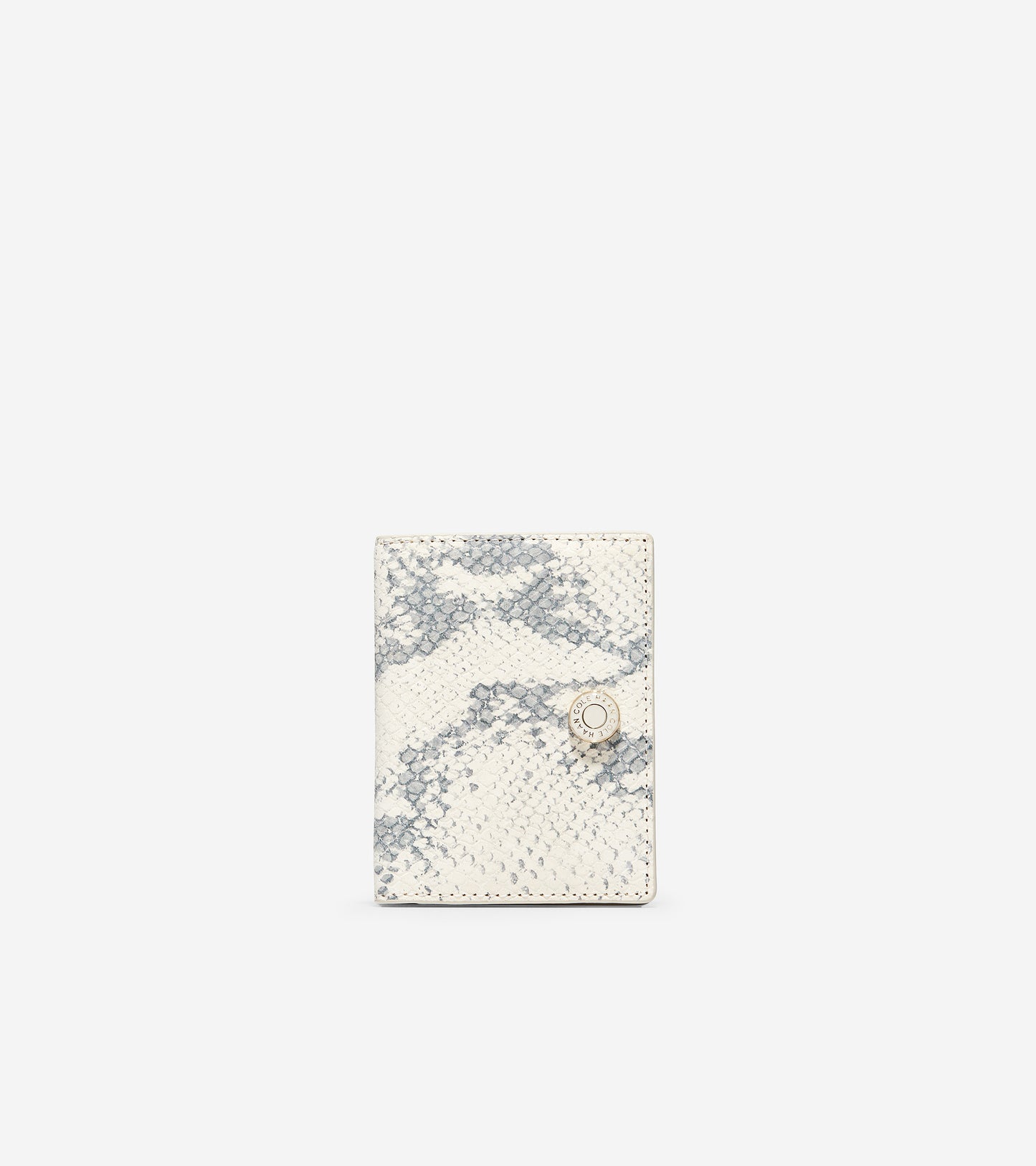 ColeHaan-GRANDSERIES Card Case-u04479-Ivory Roccia Leather
