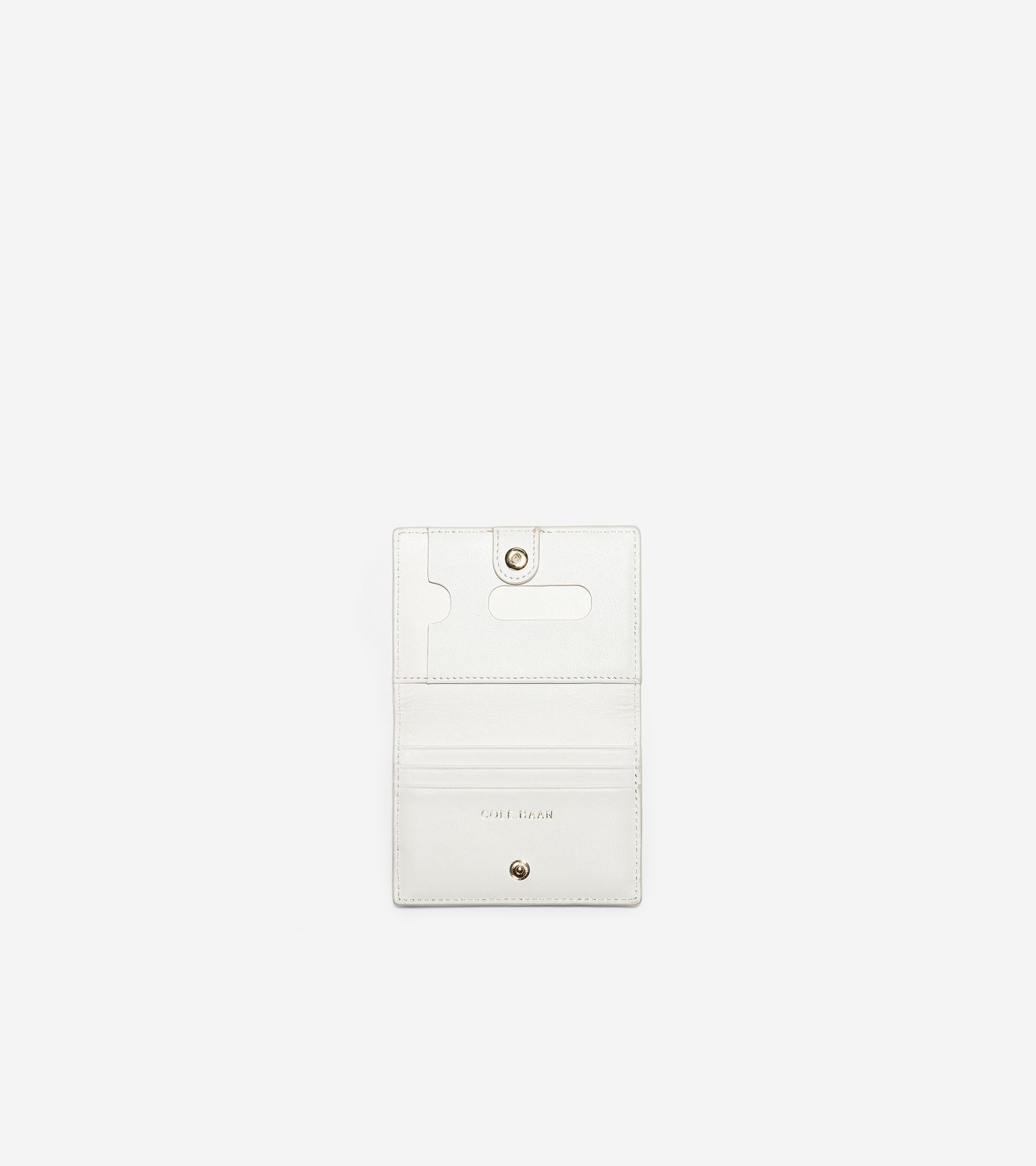 ColeHaan-GRANDSERIES Card Case-u04479-Ivory Roccia Leather