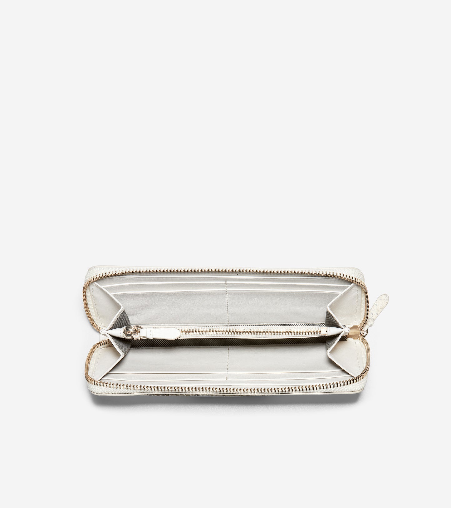 ColeHaan-GRANDSERIES Continental Wallet-u04491-Ivory Roccia Leather