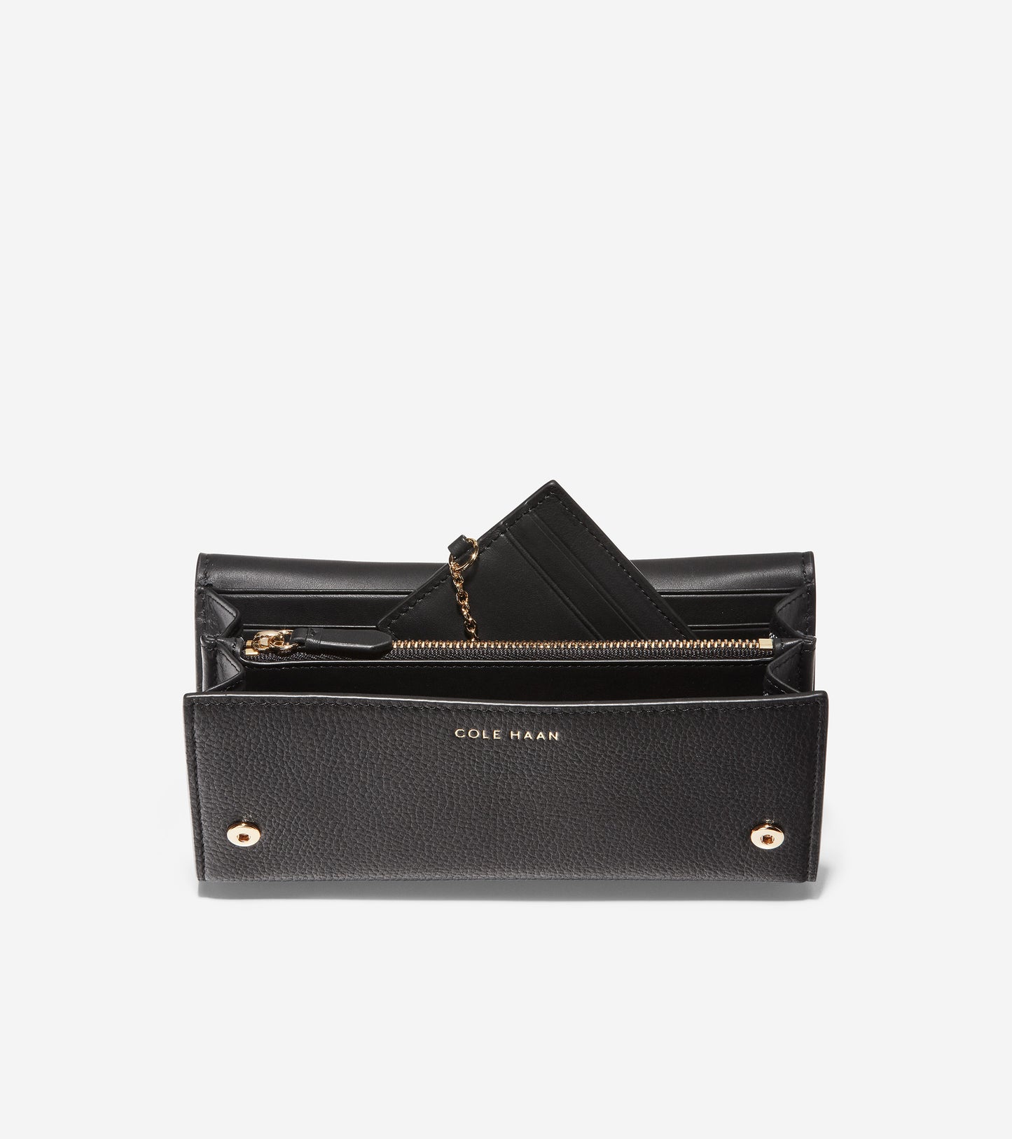 ColeHaan-GRANDSERIES Flap Continental Wallet-u04510-Black