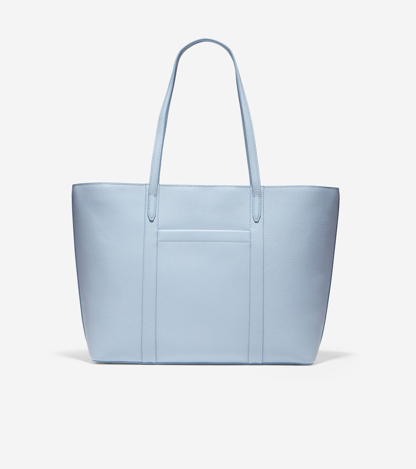 ColeHaan-Leather Zip Top Tote-u04645-Fog Blue