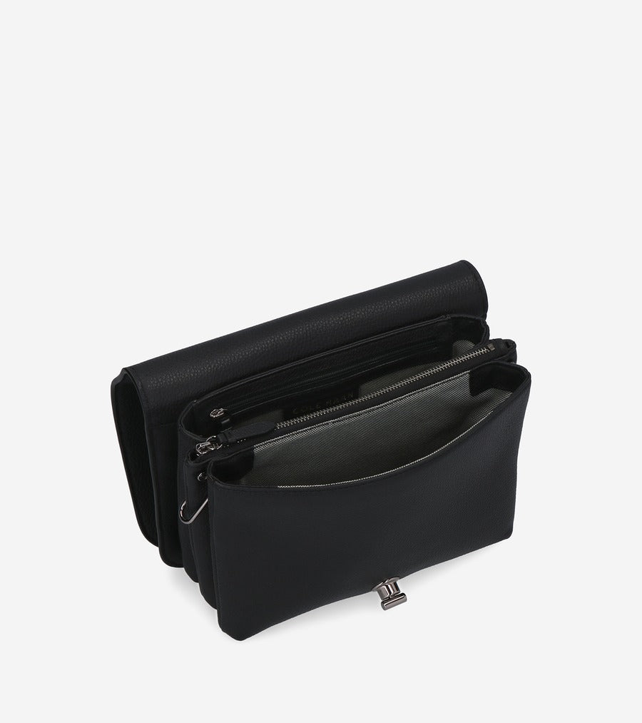 ColeHaan-Turnlock Crossbody-u04668-Black