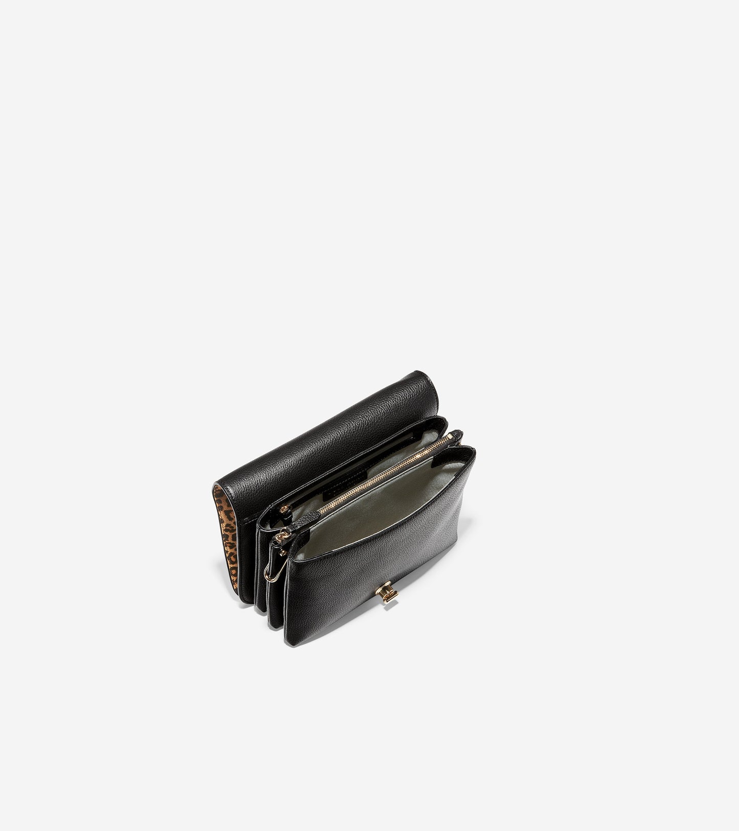 ColeHaan-Turnlock Crossbody-u04672-Leopard Print