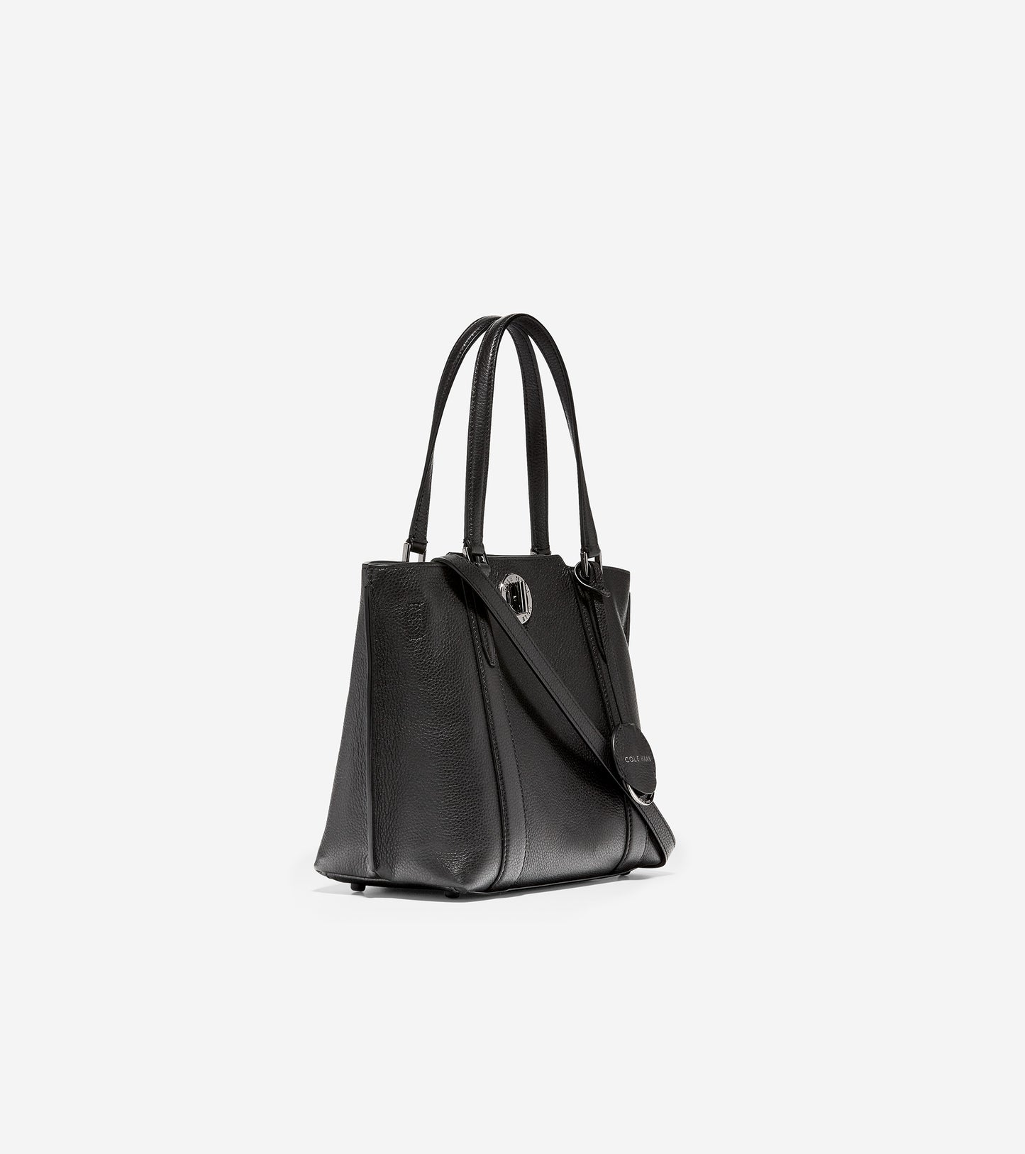 ColeHaan-Small Turnlock Tote-u04691-Black